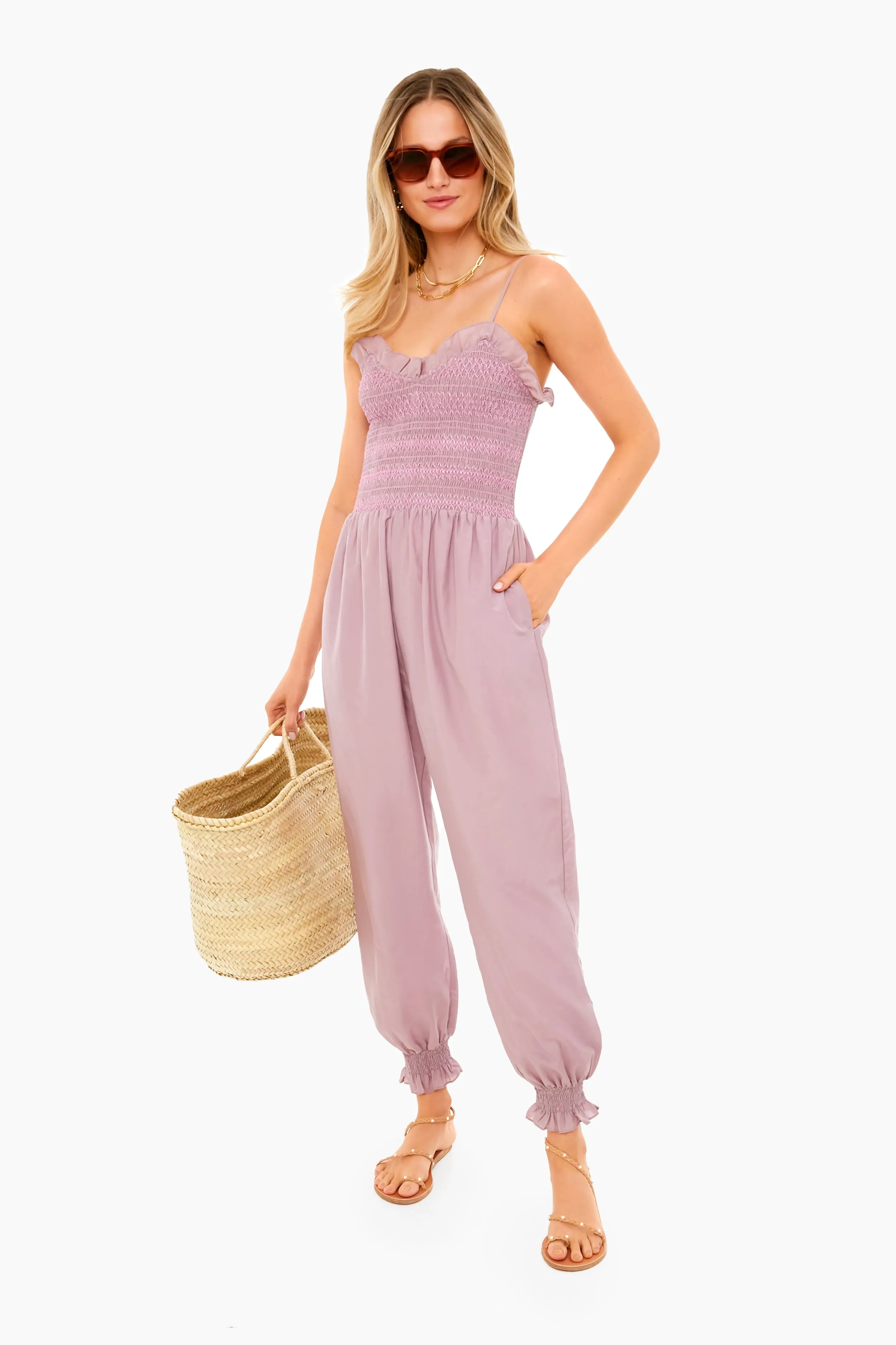 Lilac Chalk Simone Jumpsuit sold by Tuckernuck product image thumbnail 2