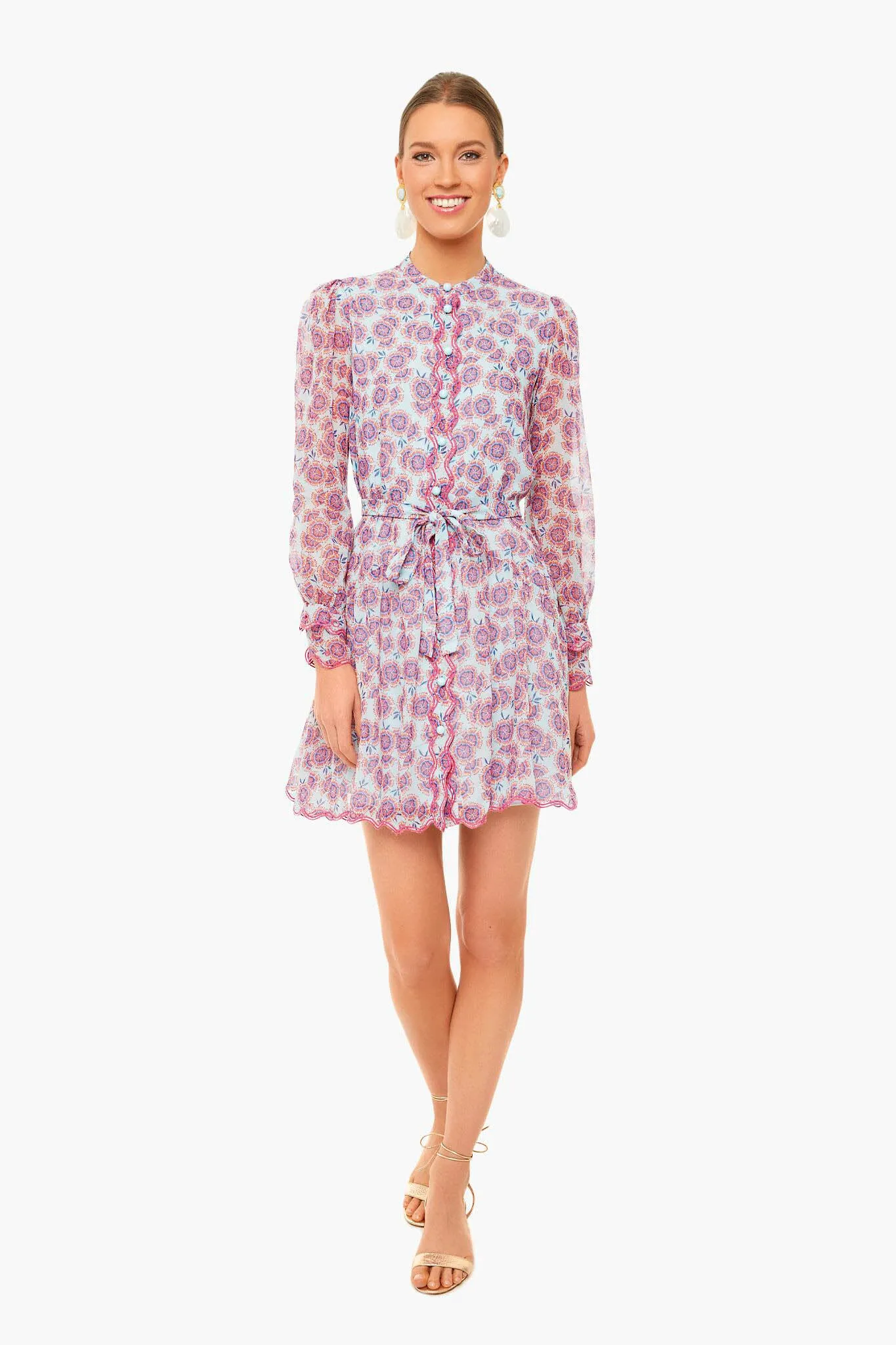 Dragonfruit Tilly Ruffle Eyelet Dress sold by Tuckernuck