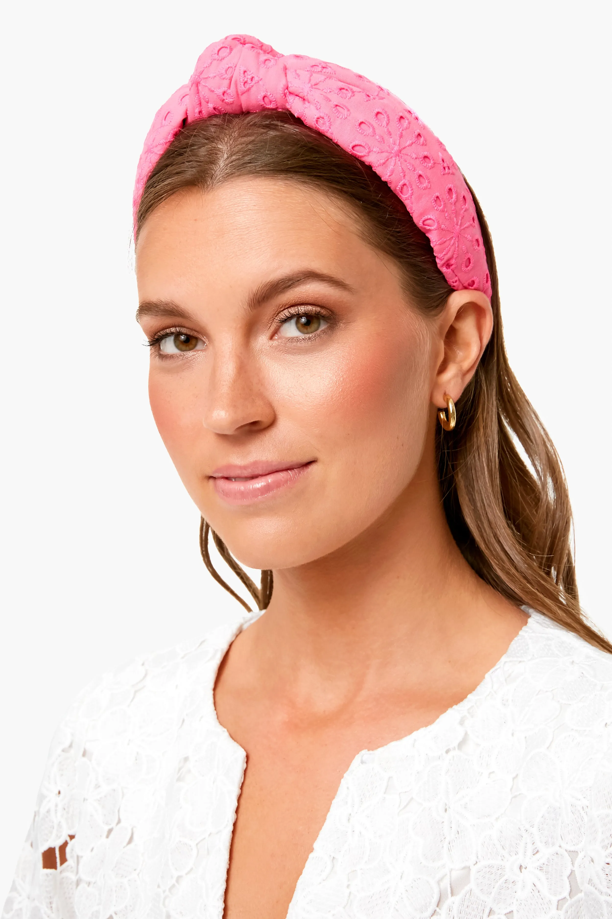 Neon Sunburst Eyelet Lele x Lilly Knotted Headband sold by Tuckernuck product image thumbnail 2