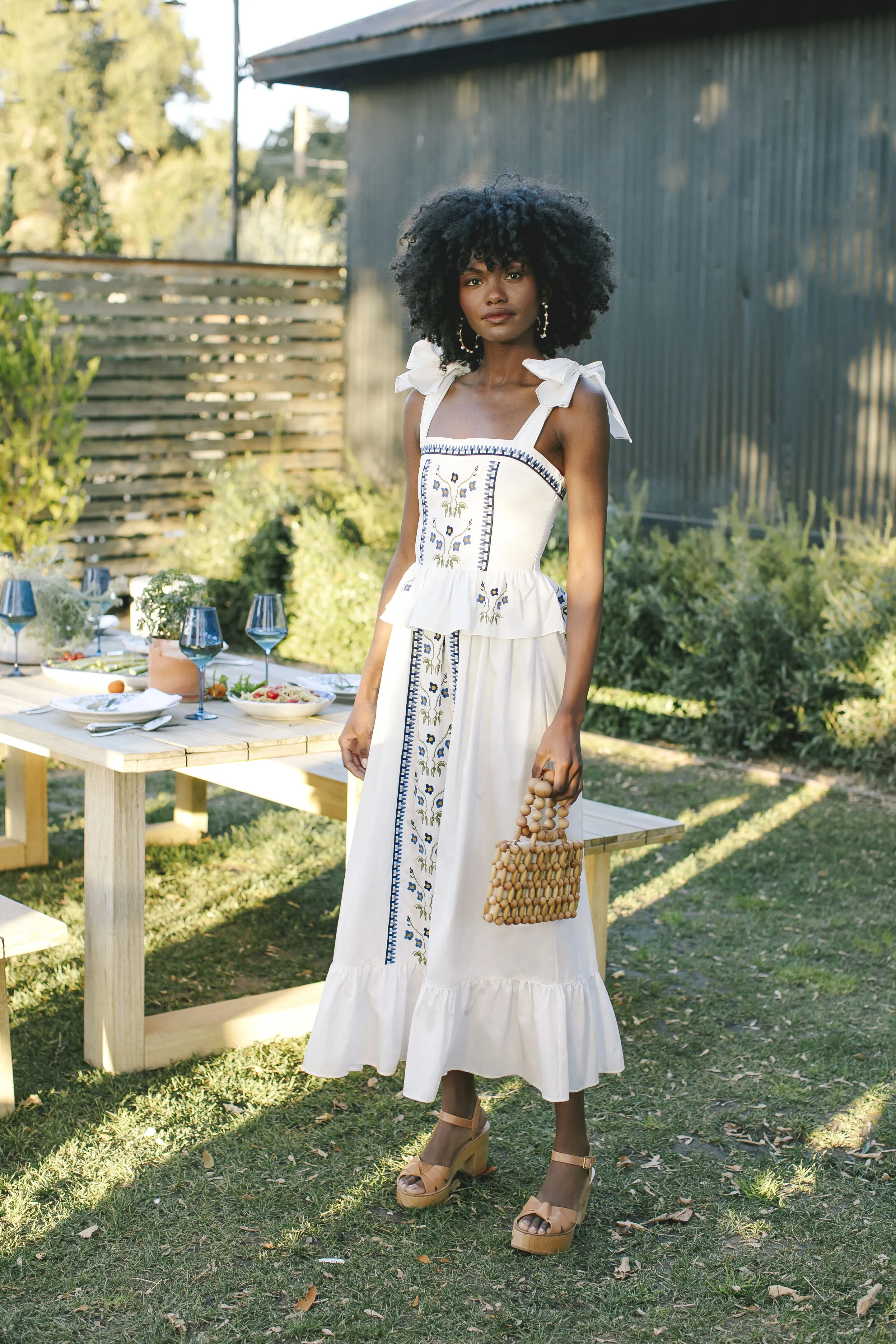 Isla Pearl Hoop sold by Tuckernuck product image thumbnail 4