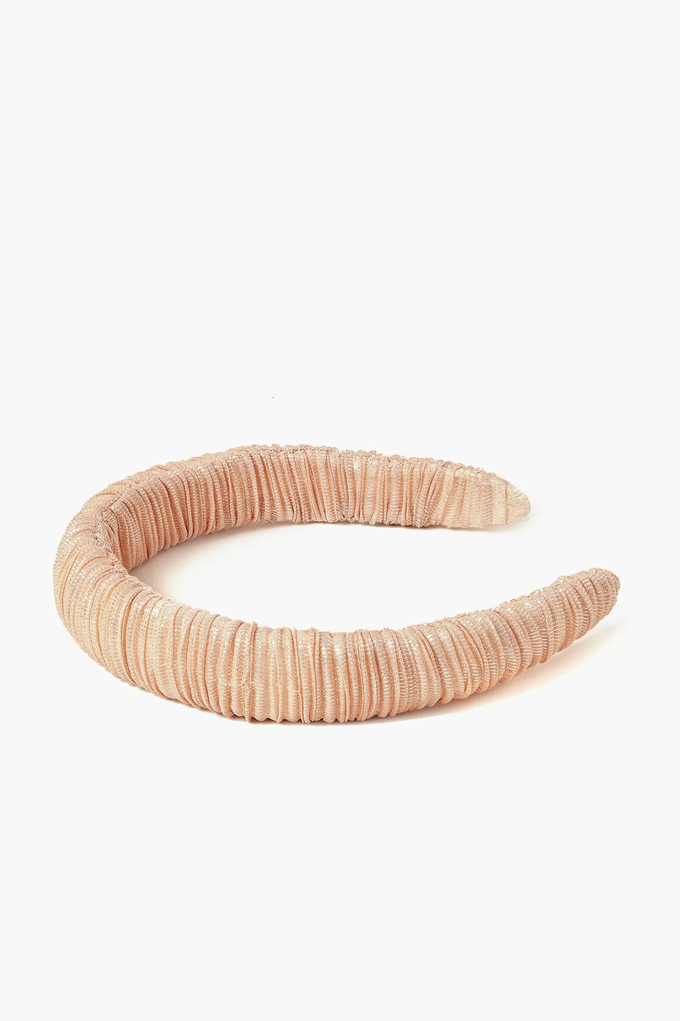 Peach Marina Puffy Headband sold by Tuckernuck