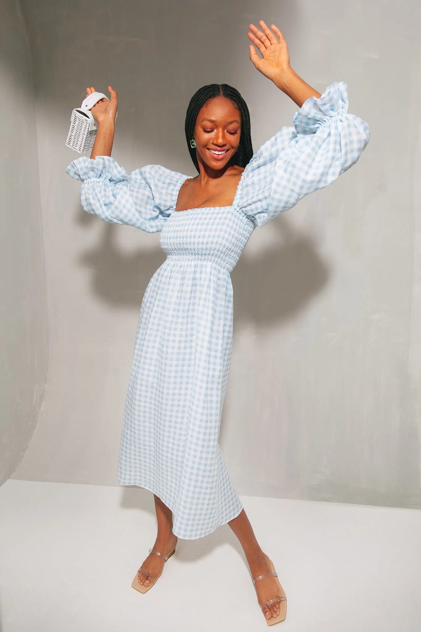 Aqua Tile Earrings sold by Tuckernuck product image thumbnail 2