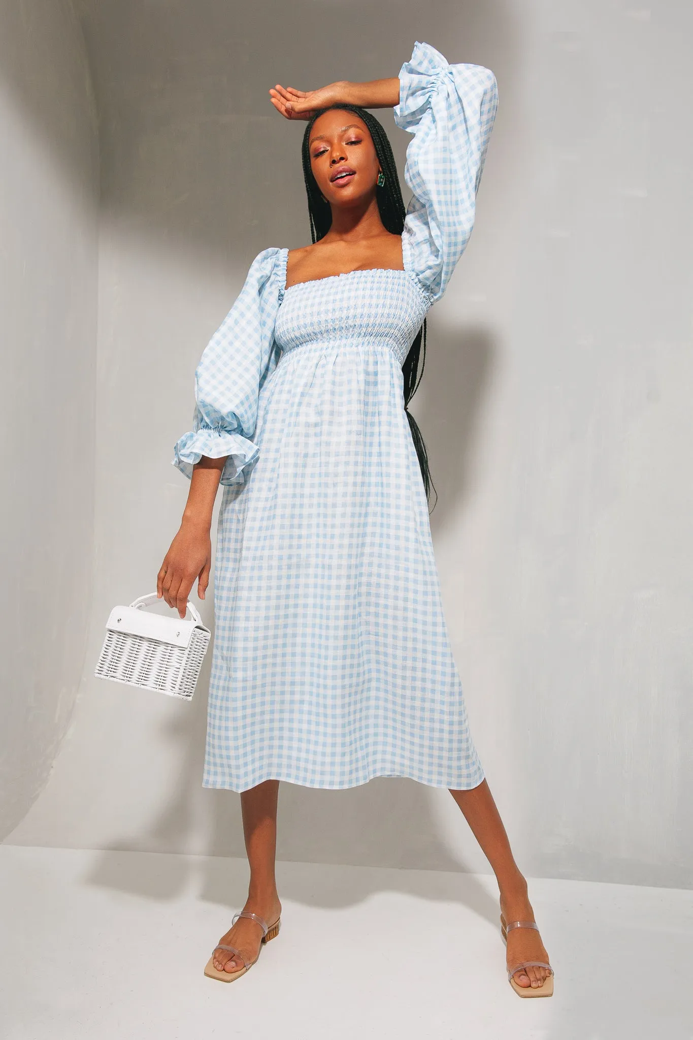 Aqua Tile Earrings sold by Tuckernuck product image thumbnail 3