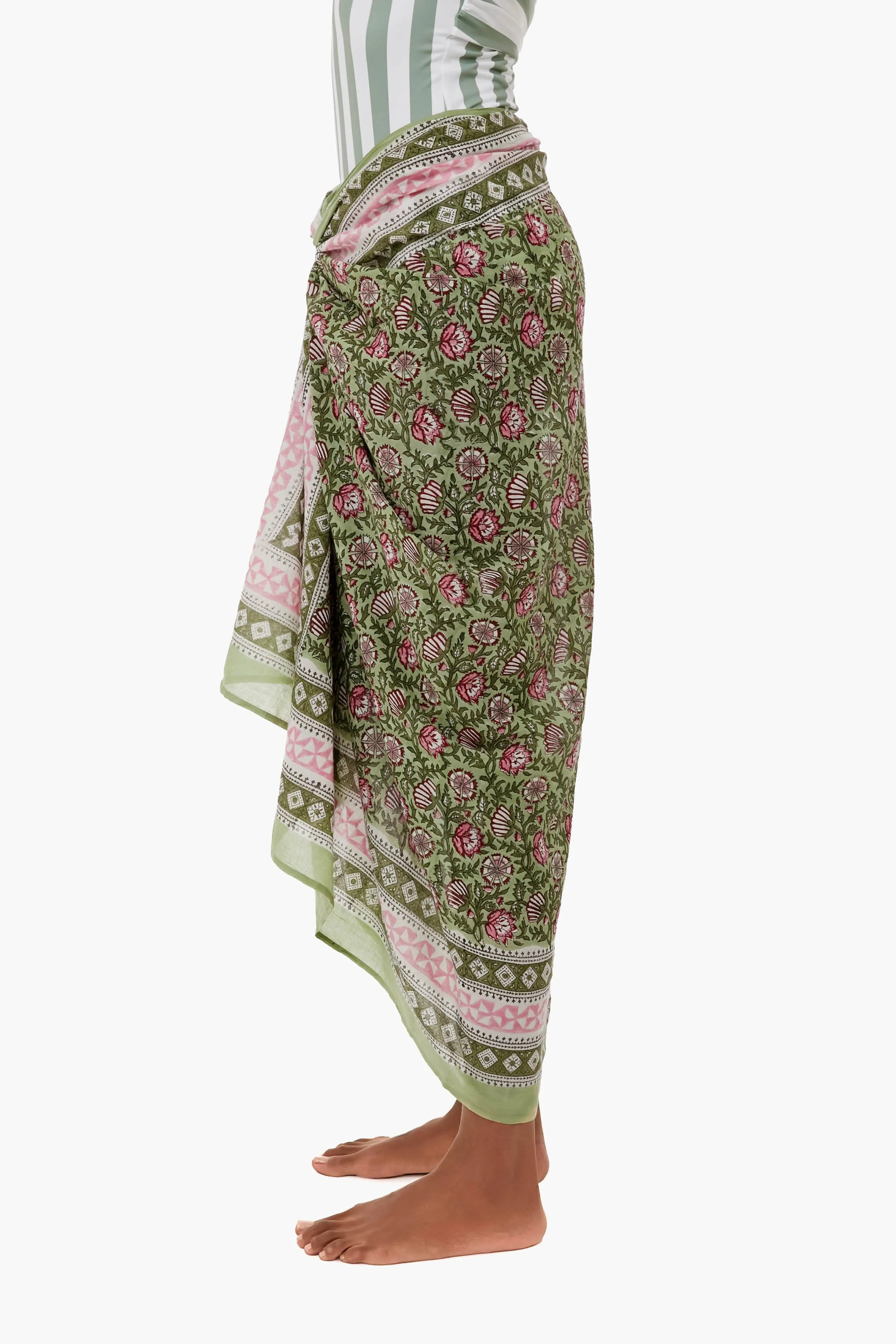 Exclusive Palm Sunrise Sarong sold by Tuckernuck product image thumbnail 3