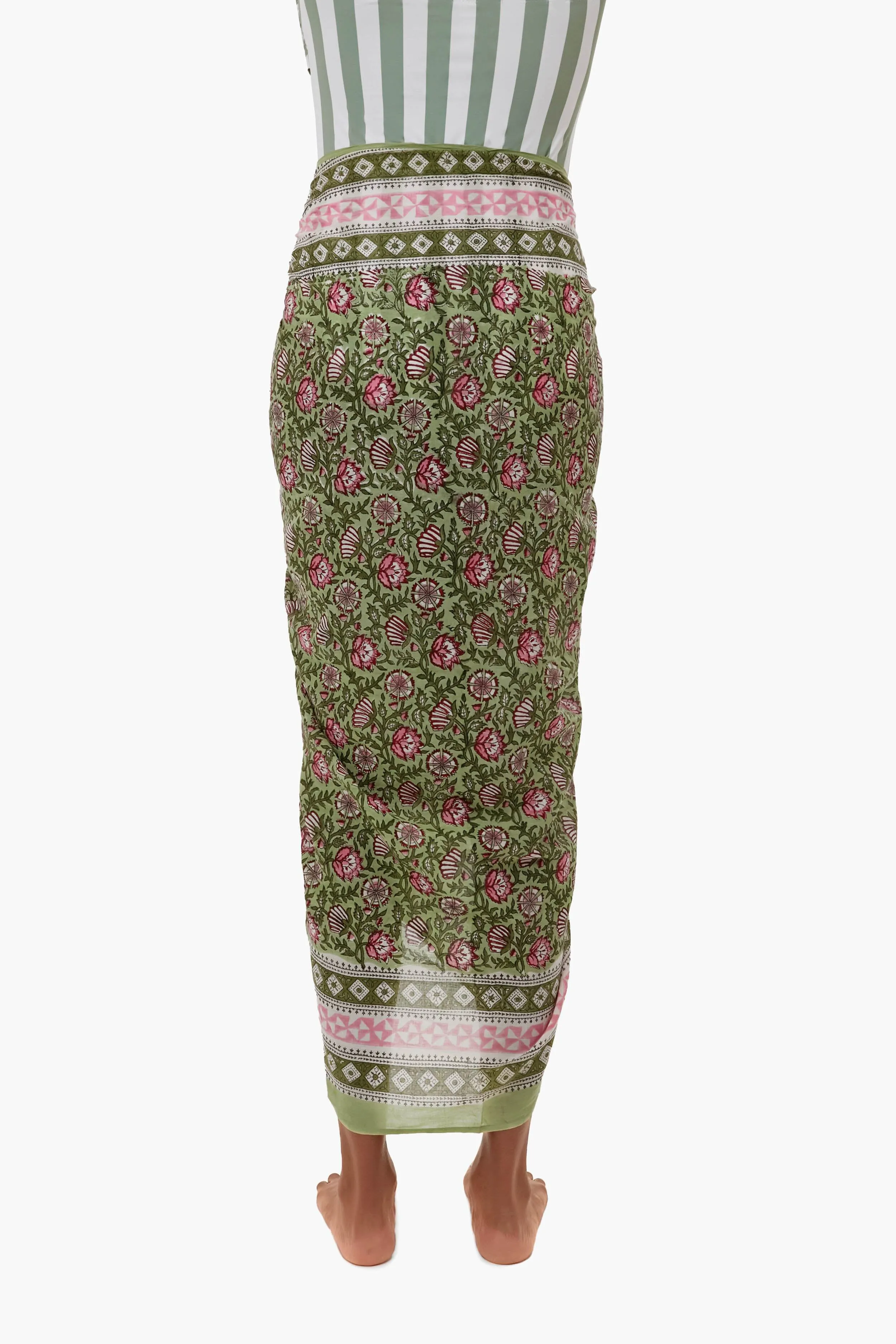 Exclusive Palm Sunrise Sarong sold by Tuckernuck product image thumbnail 4