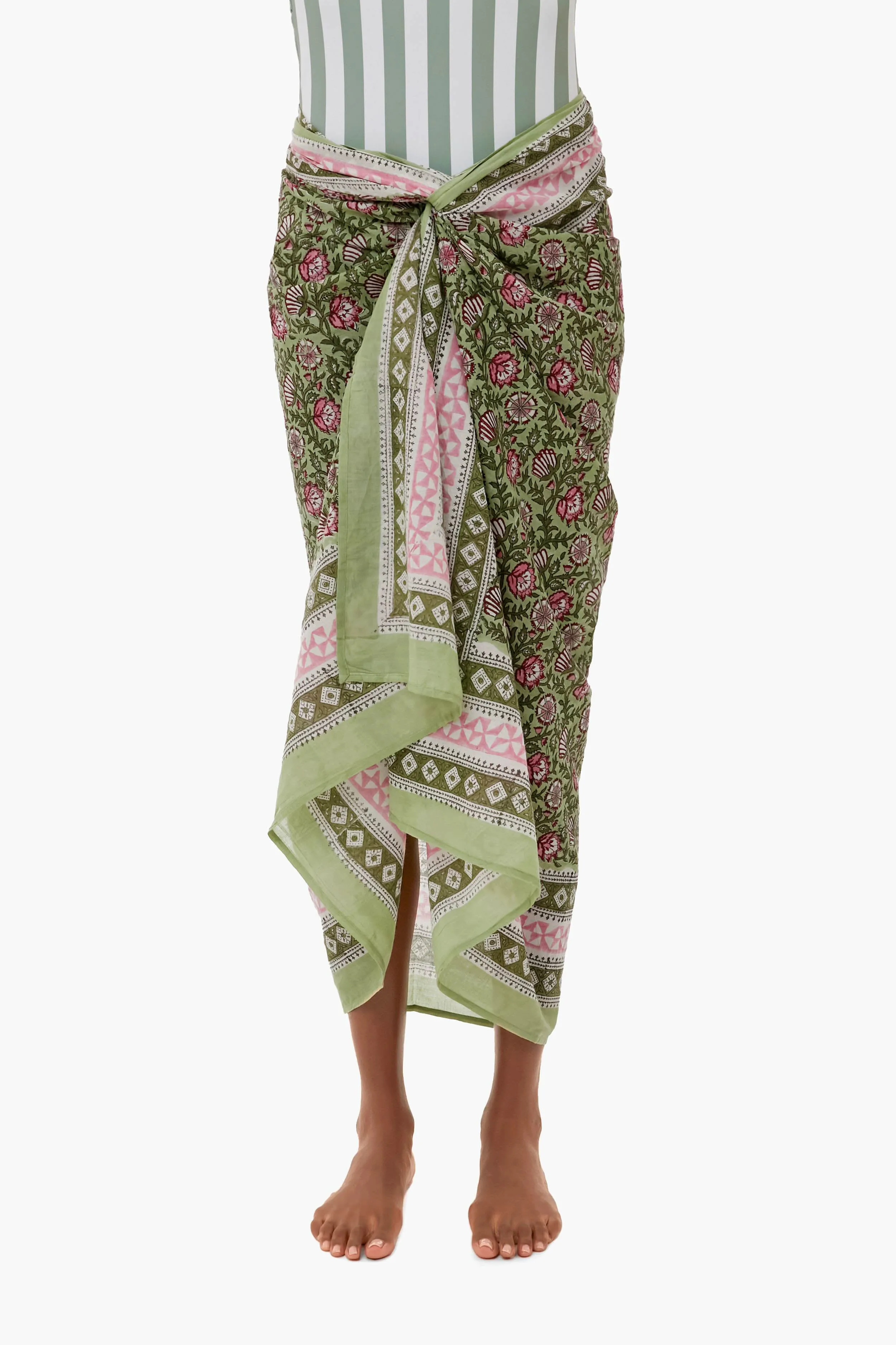 Exclusive Palm Sunrise Sarong sold by Tuckernuck