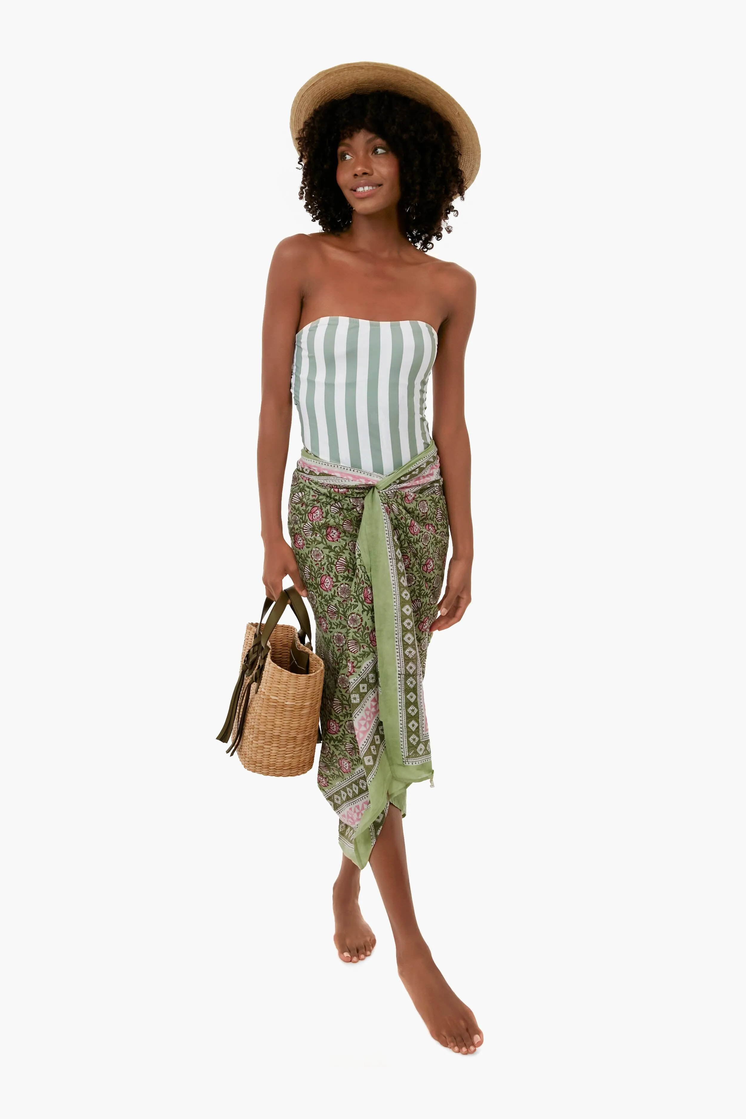 Exclusive Palm Sunrise Sarong sold by Tuckernuck product image thumbnail 2