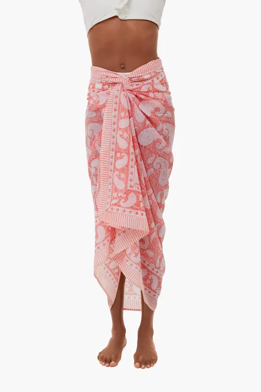 Exclusive Pink Sunset Sarong sold by Tuckernuck