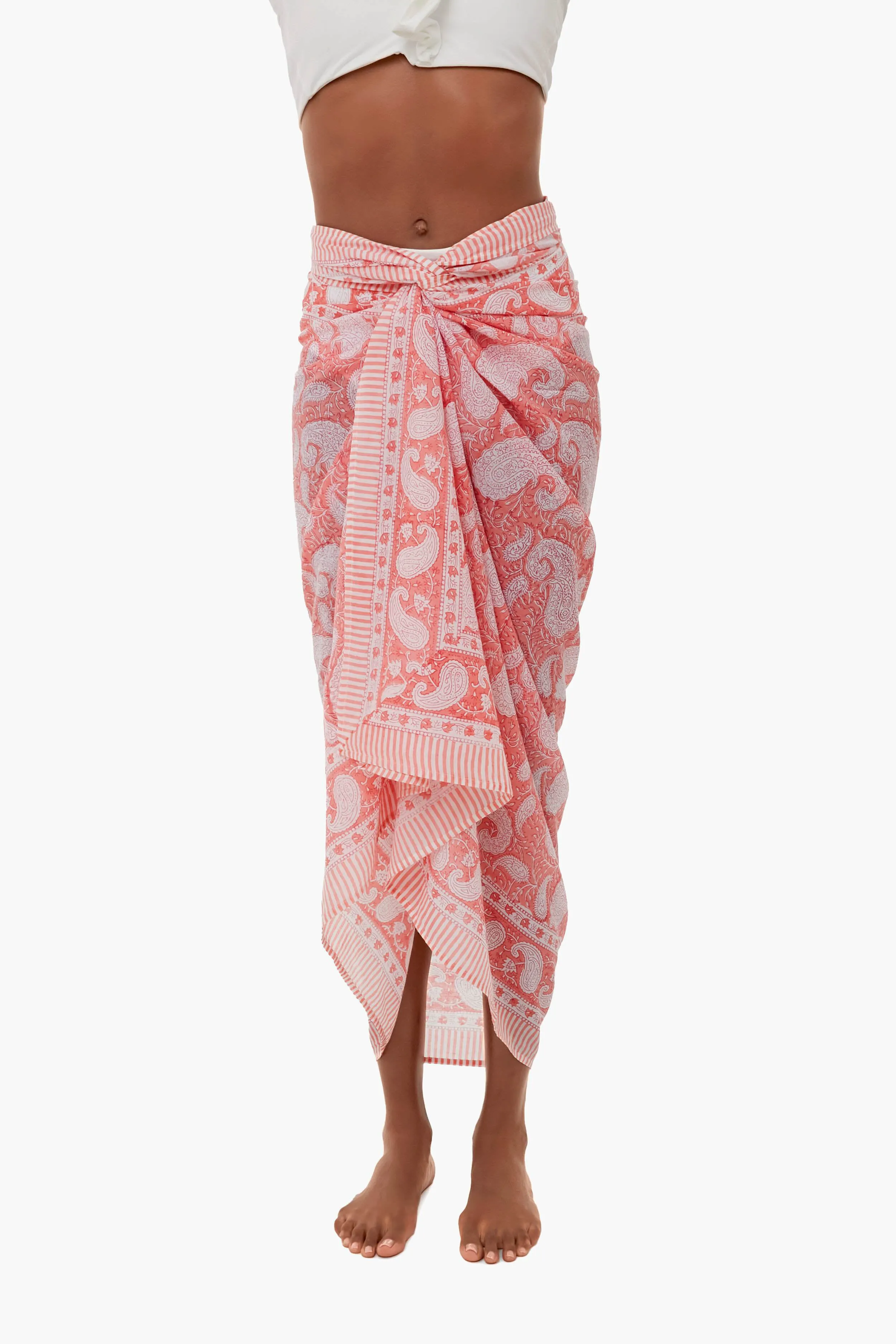Exclusive Pink Sunset Sarong sold by Tuckernuck
