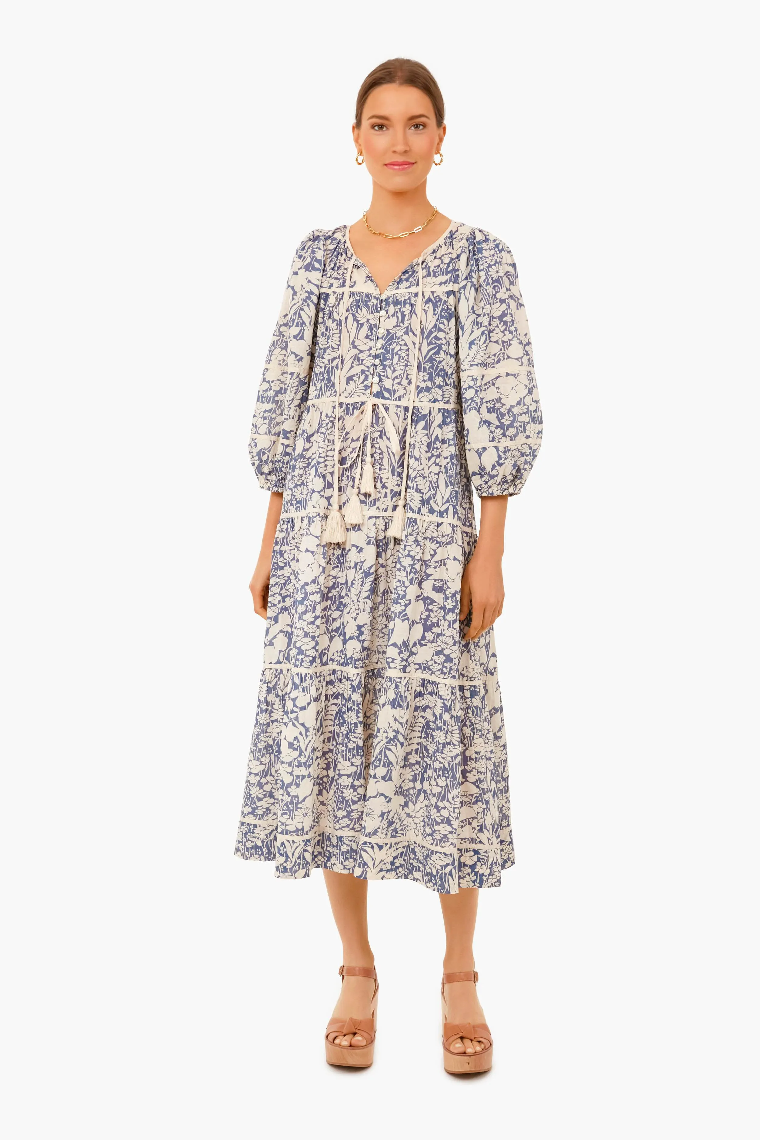 Tassel Tie Blouson Dress sold by Tuckernuck