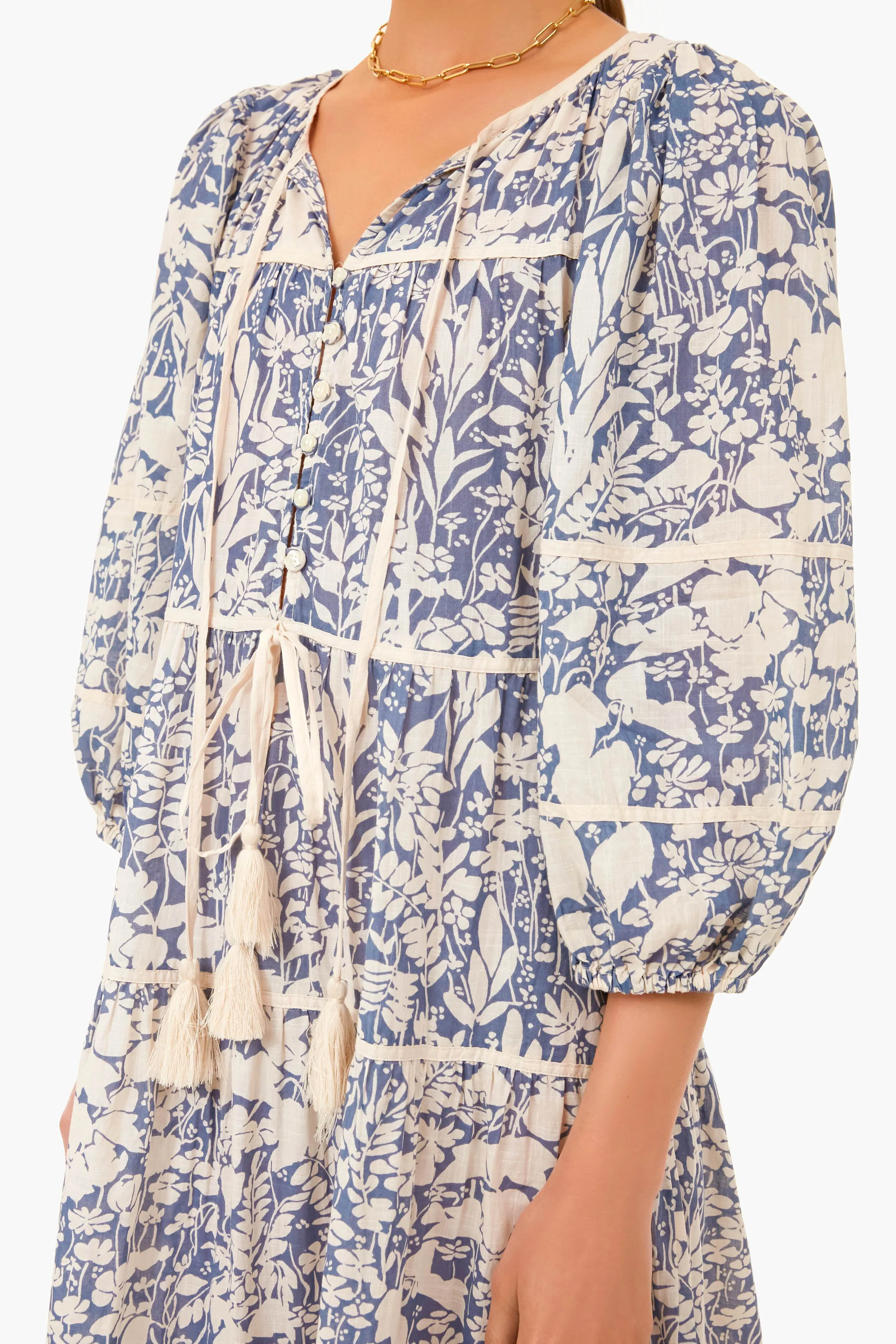 Tassel Tie Blouson Dress sold by Tuckernuck product image thumbnail 5