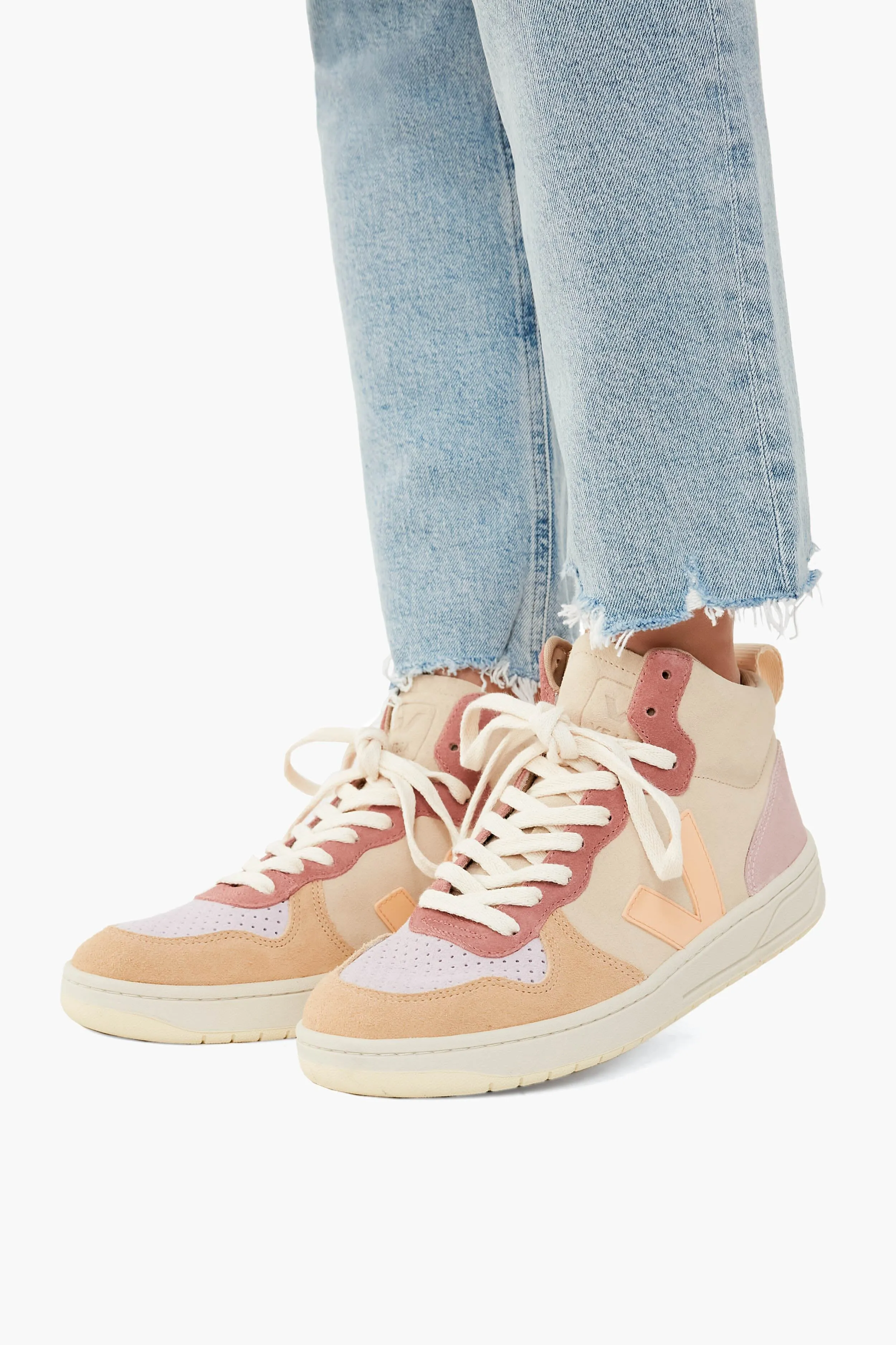 Multicolor Peach V-15 High Top Sneakers sold by Tuckernuck product image thumbnail 2