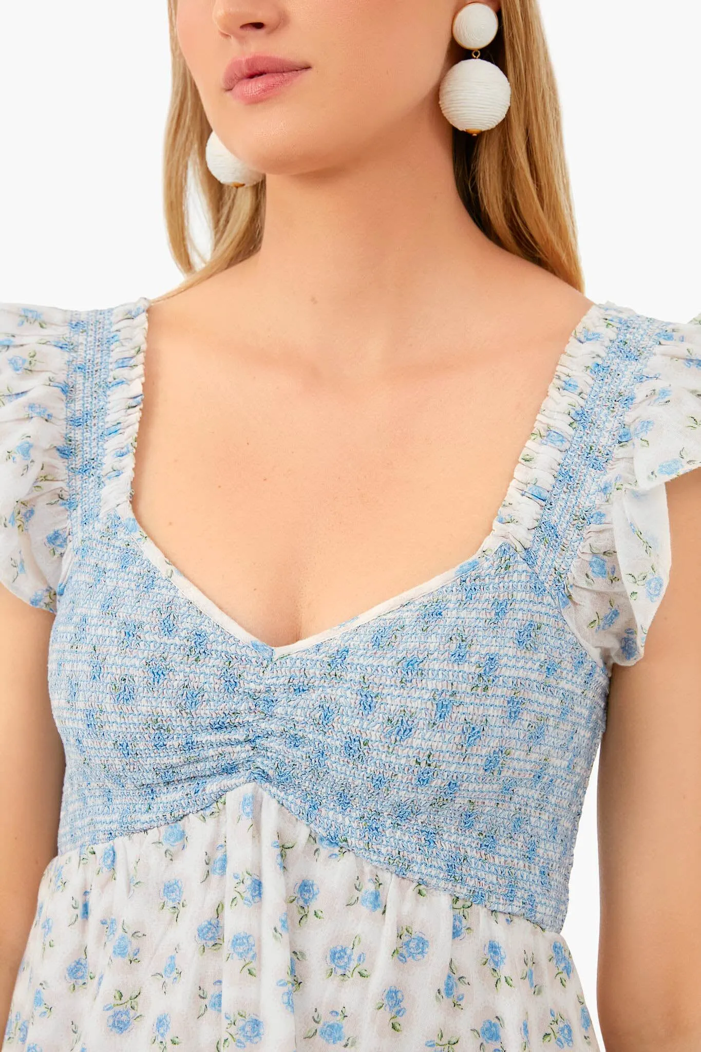 Powder Blue Athalia Dress sold by Tuckernuck product image thumbnail 5