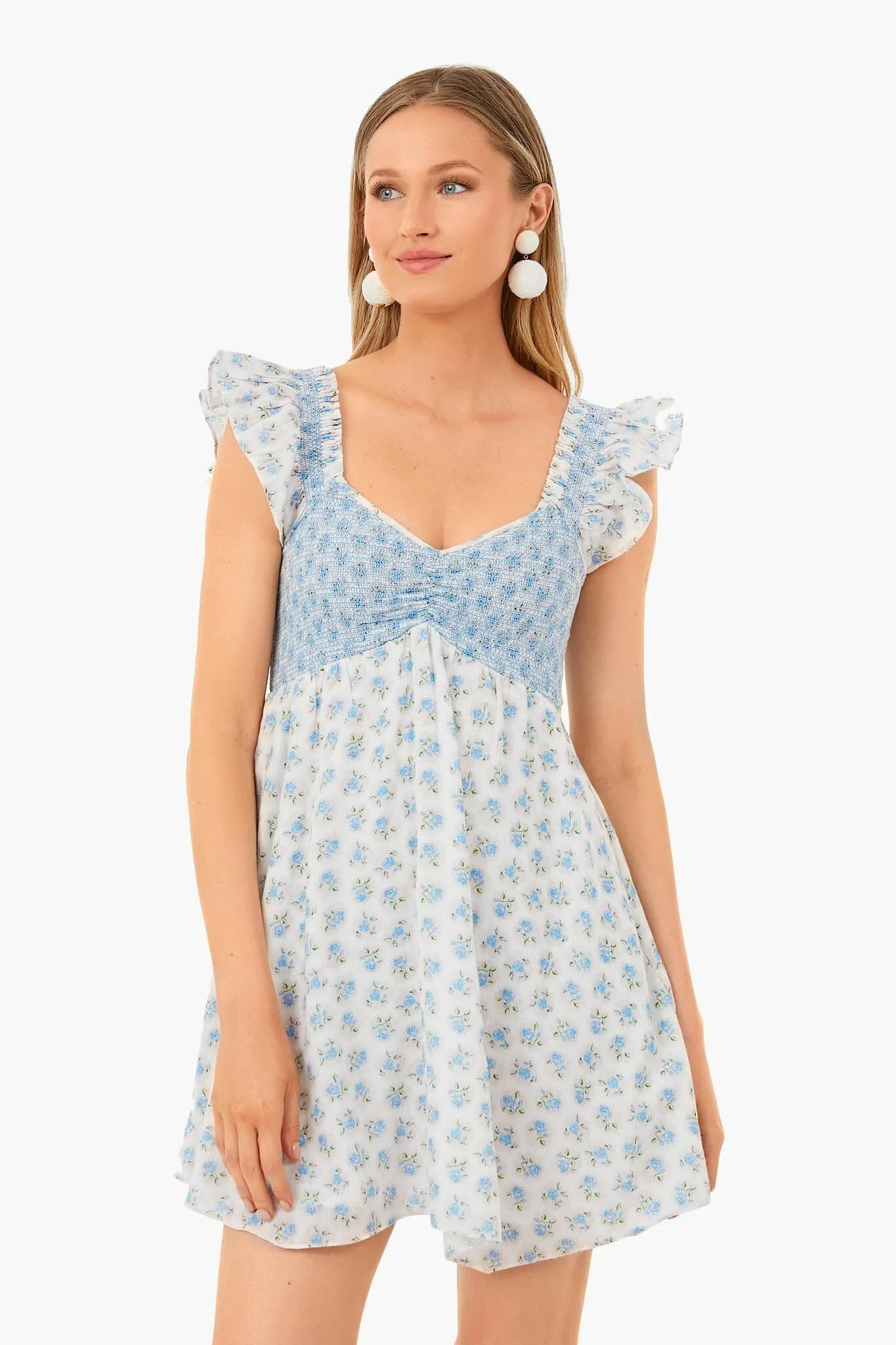 Powder Blue Athalia Dress sold by Tuckernuck product image thumbnail 2