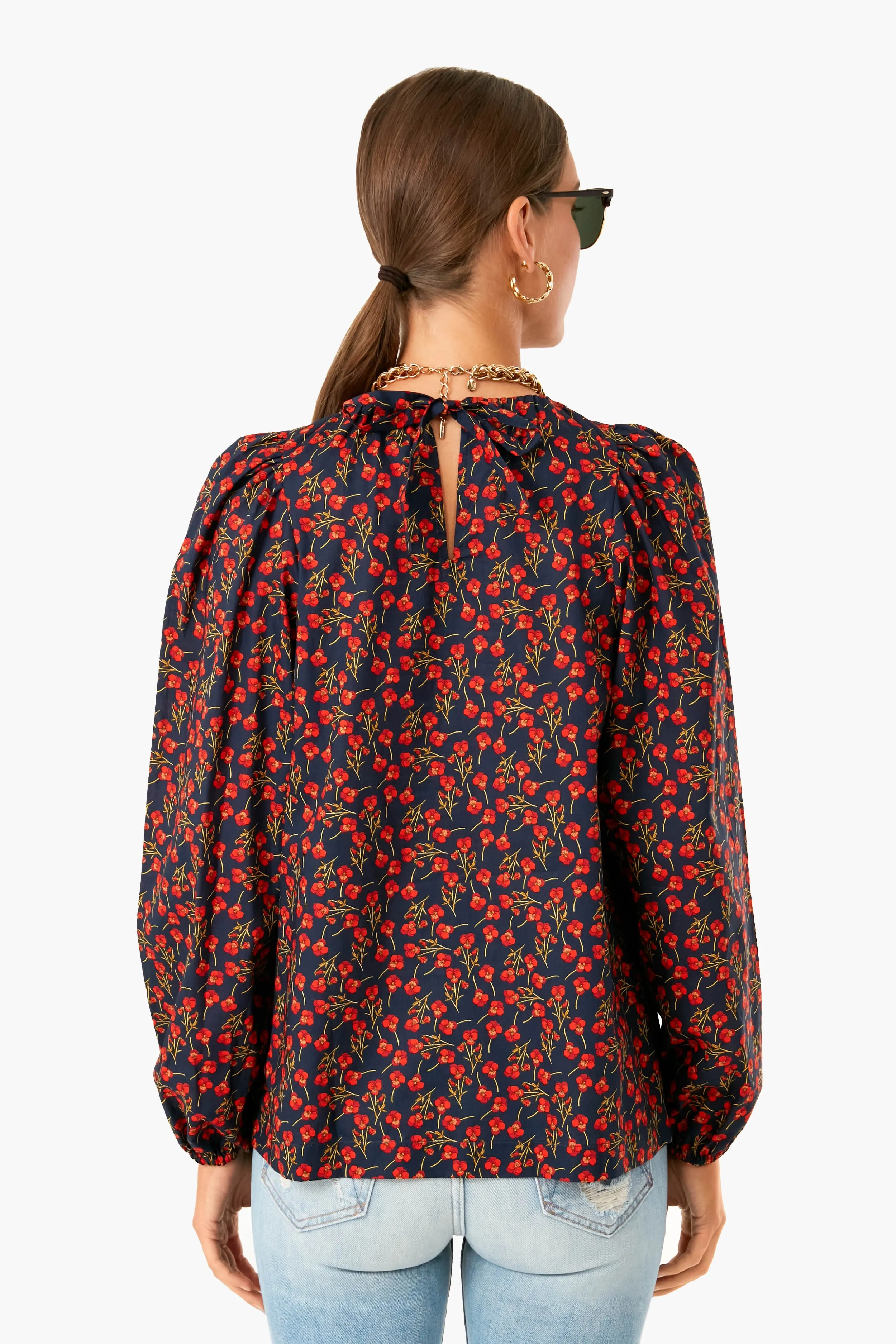 Ros Red Annelia Blouse sold by Tuckernuck product image thumbnail 4