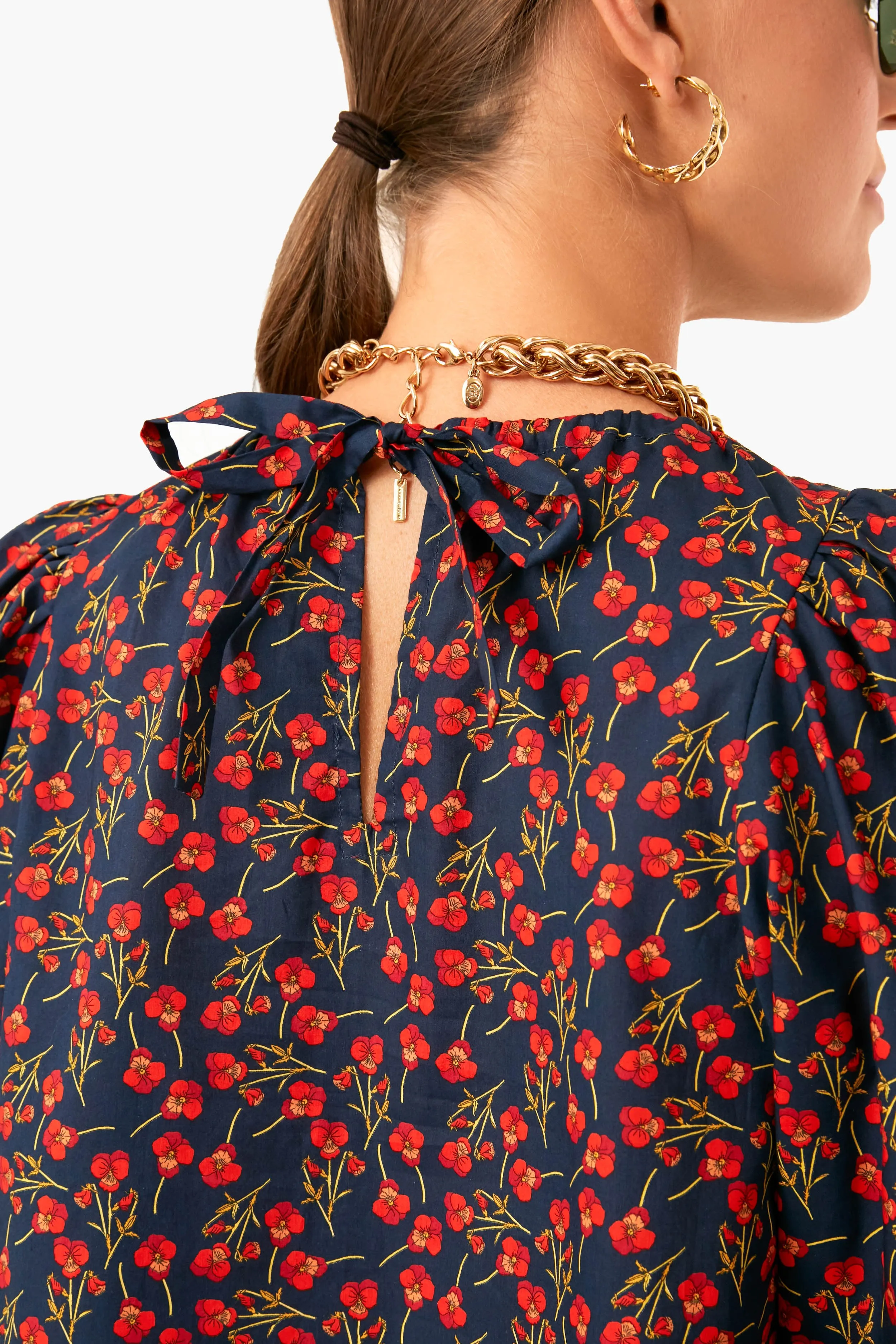 Ros Red Annelia Blouse sold by Tuckernuck product image thumbnail 5