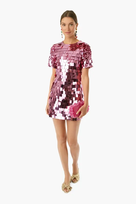 Punch Vivienne Embroidered Sequin Mini Dress sold by Tuckernuck