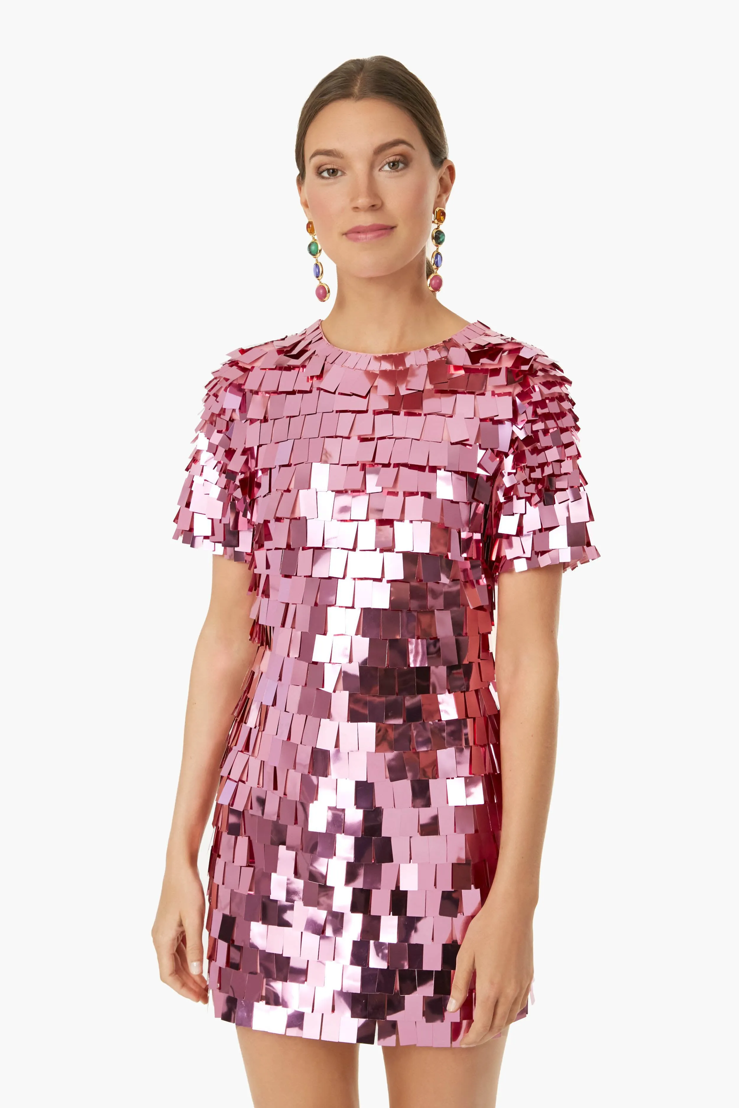 Punch Vivienne Embroidered Sequin Mini Dress sold by Tuckernuck product image thumbnail 2