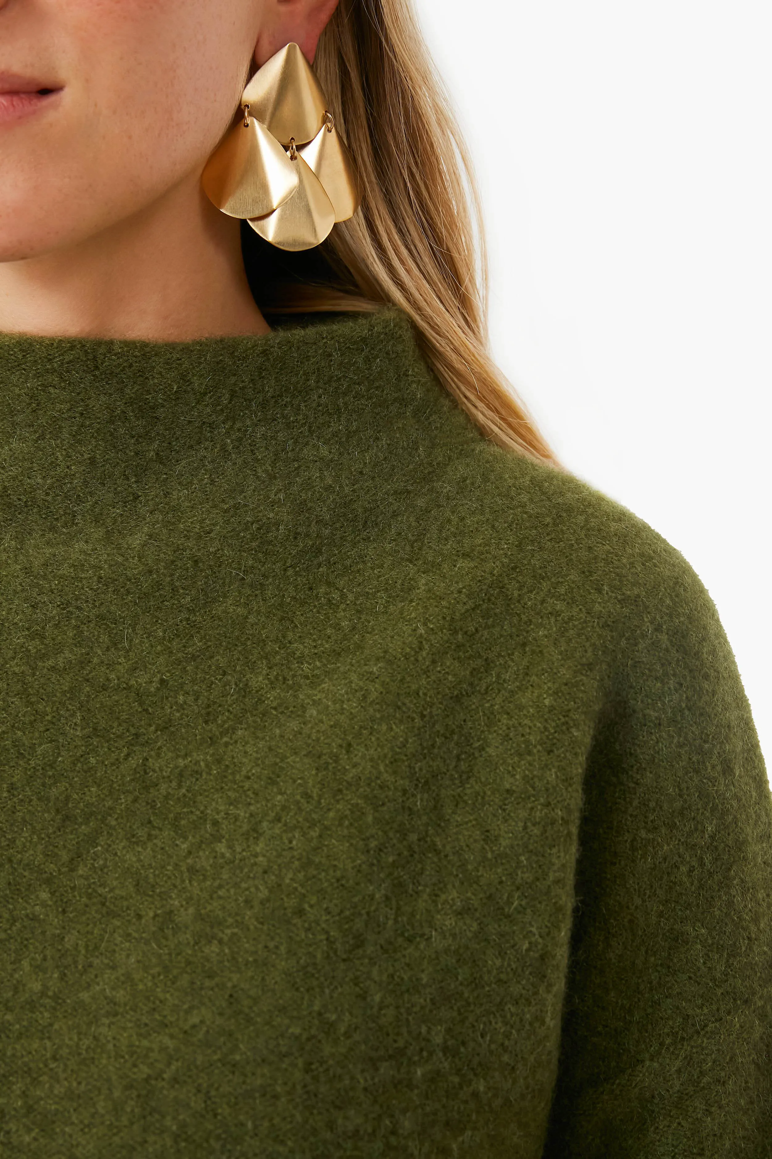 Heather Bay Leaf Funnel Neck Sweater sold by Tuckernuck product image thumbnail 5