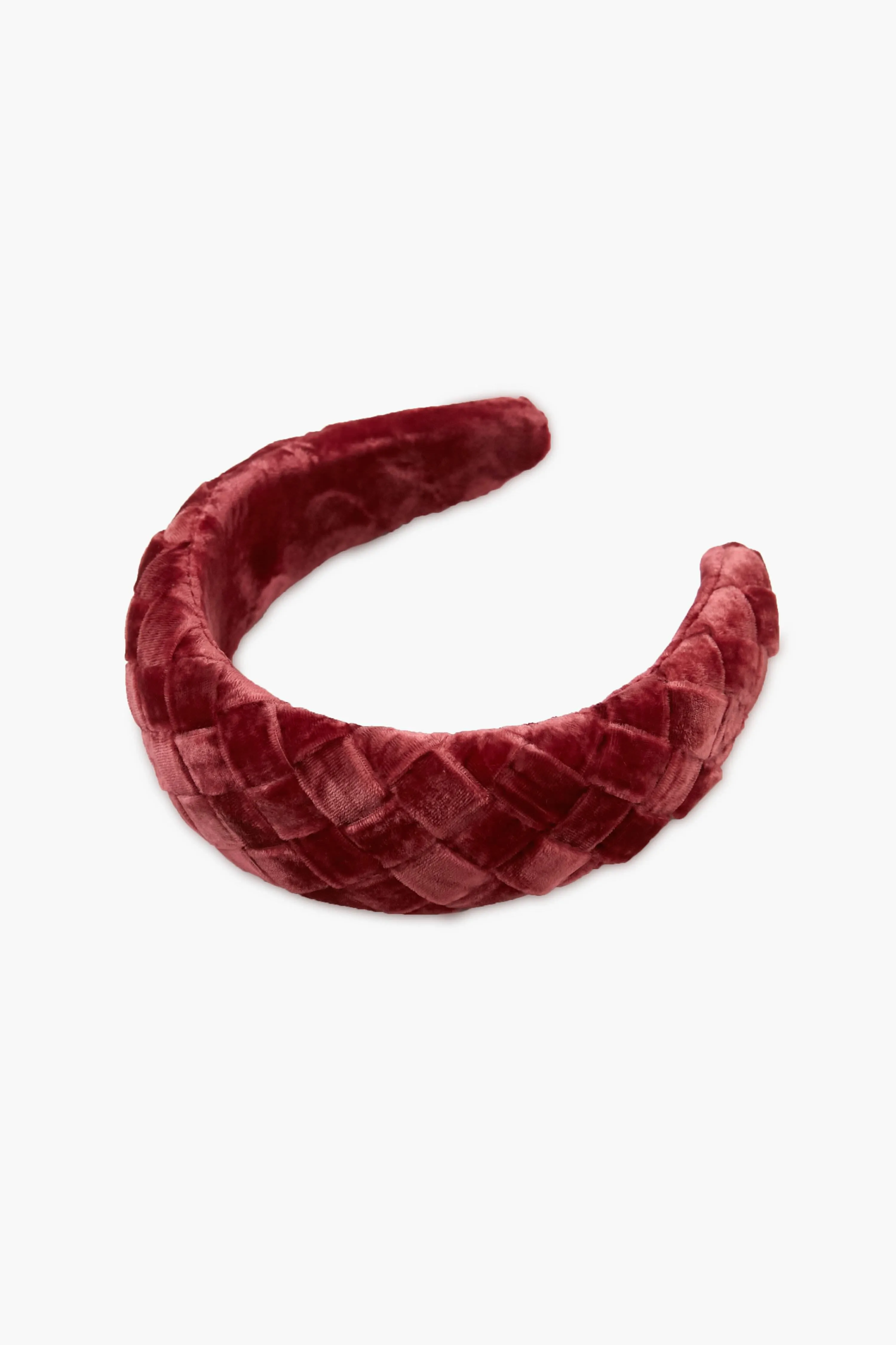 Tea Rose Velvet Everly Headband sold by Tuckernuck