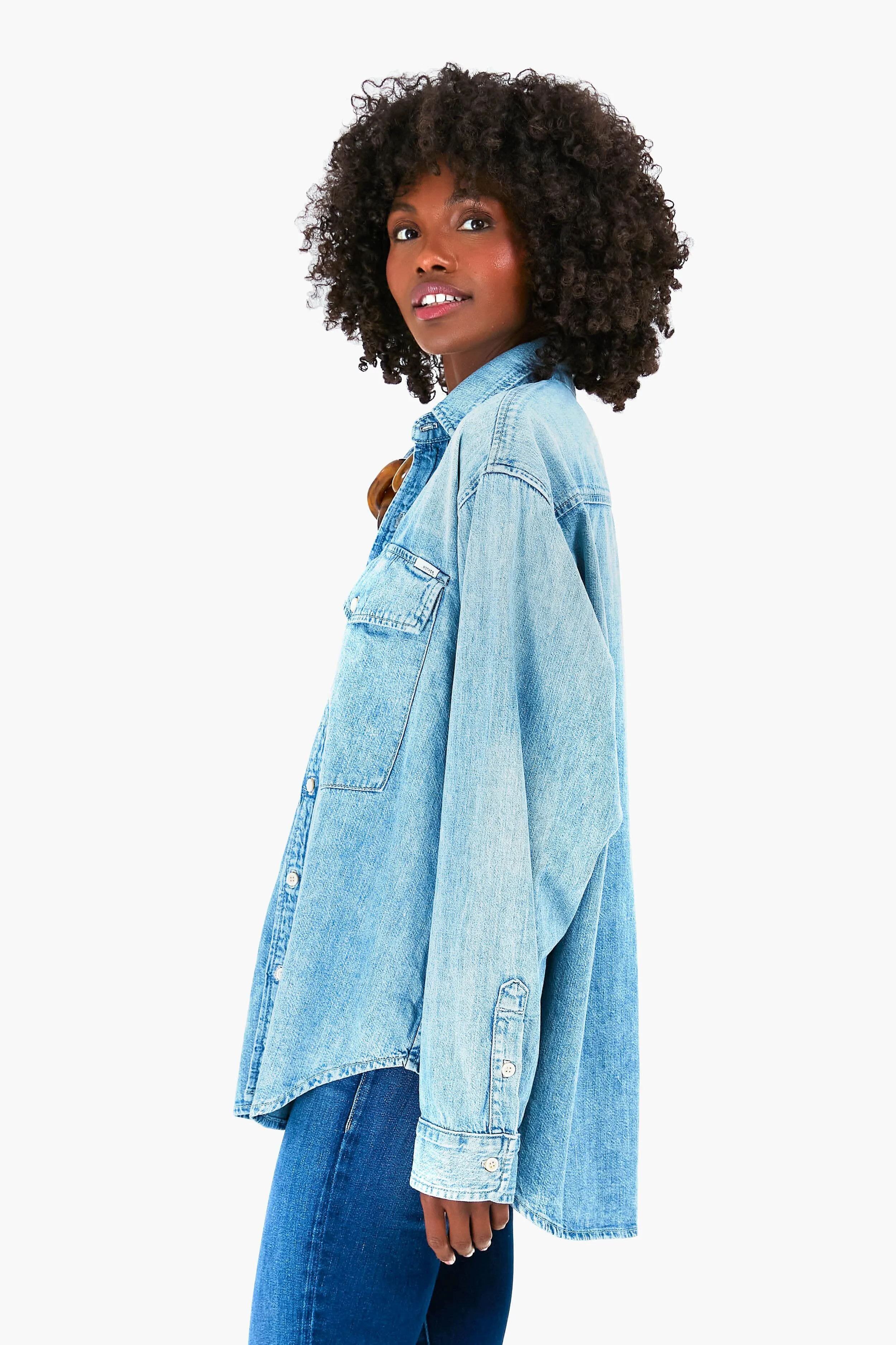 The Double Flap Roomie Foxy Shirt sold by Tuckernuck product image thumbnail 3