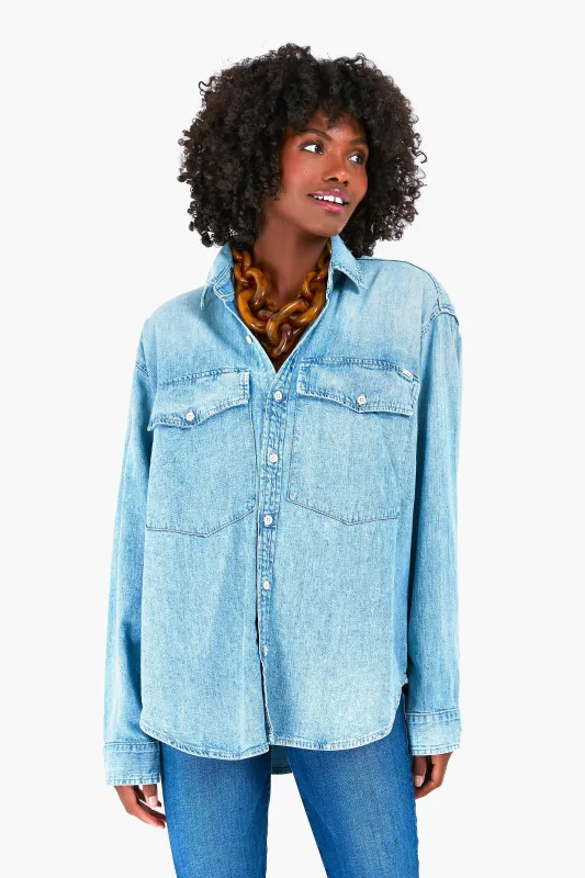 The Double Flap Roomie Foxy Shirt sold by Tuckernuck