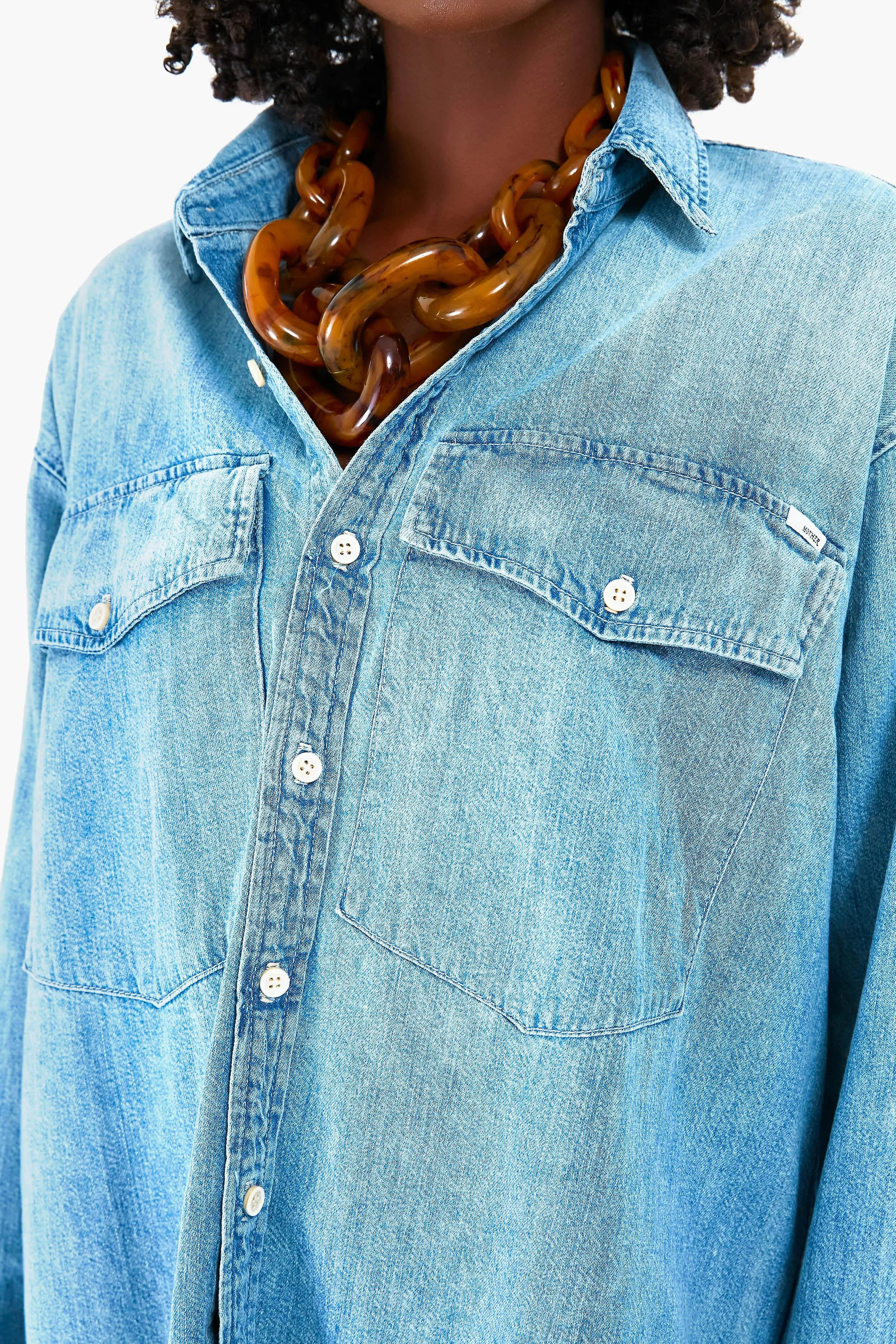 The Double Flap Roomie Foxy Shirt sold by Tuckernuck product image thumbnail 5