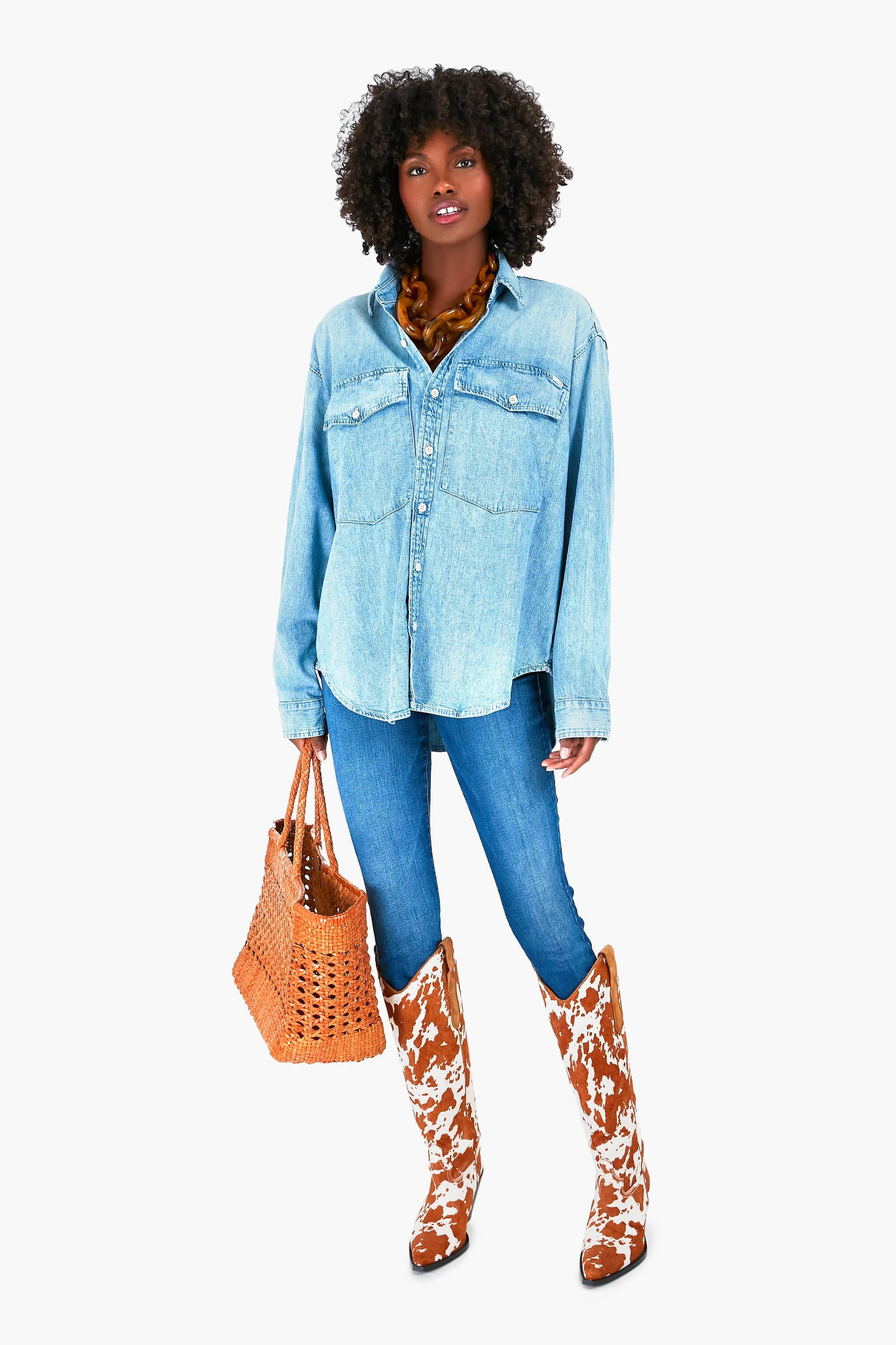 The Double Flap Roomie Foxy Shirt sold by Tuckernuck product image thumbnail 2