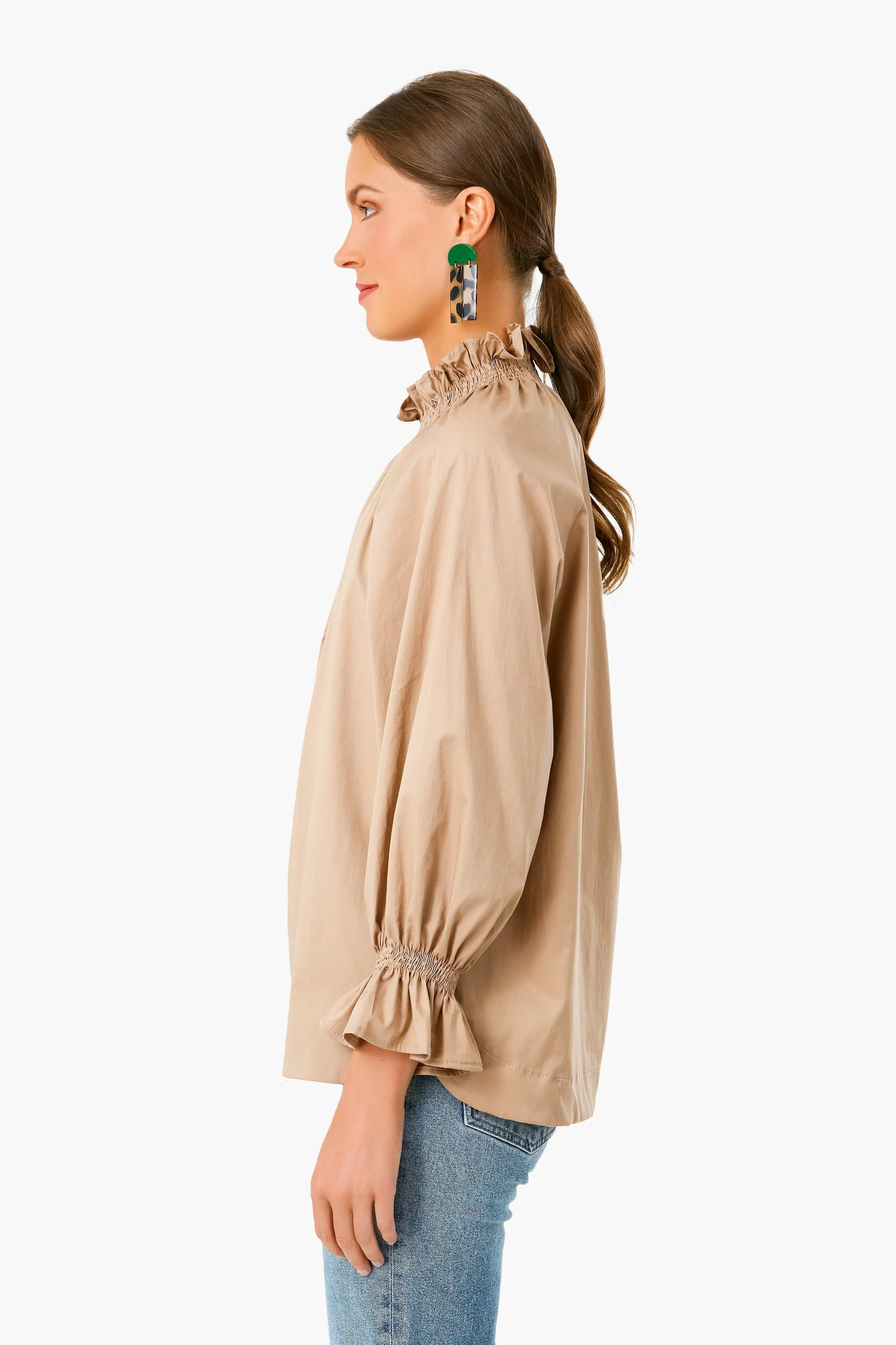 Beige Franka Long Sleeve Top sold by Tuckernuck product image thumbnail 3