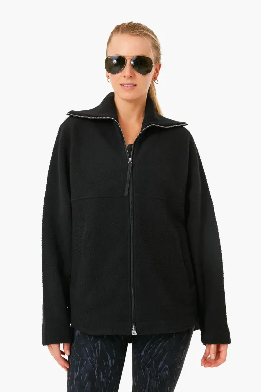 Black Olivia Fleece Jacket made by Varley