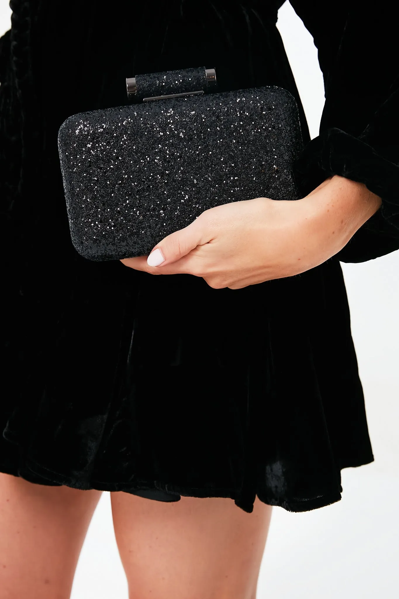 Black Rosie Glitter Clutch sold by Tuckernuck product image thumbnail 2
