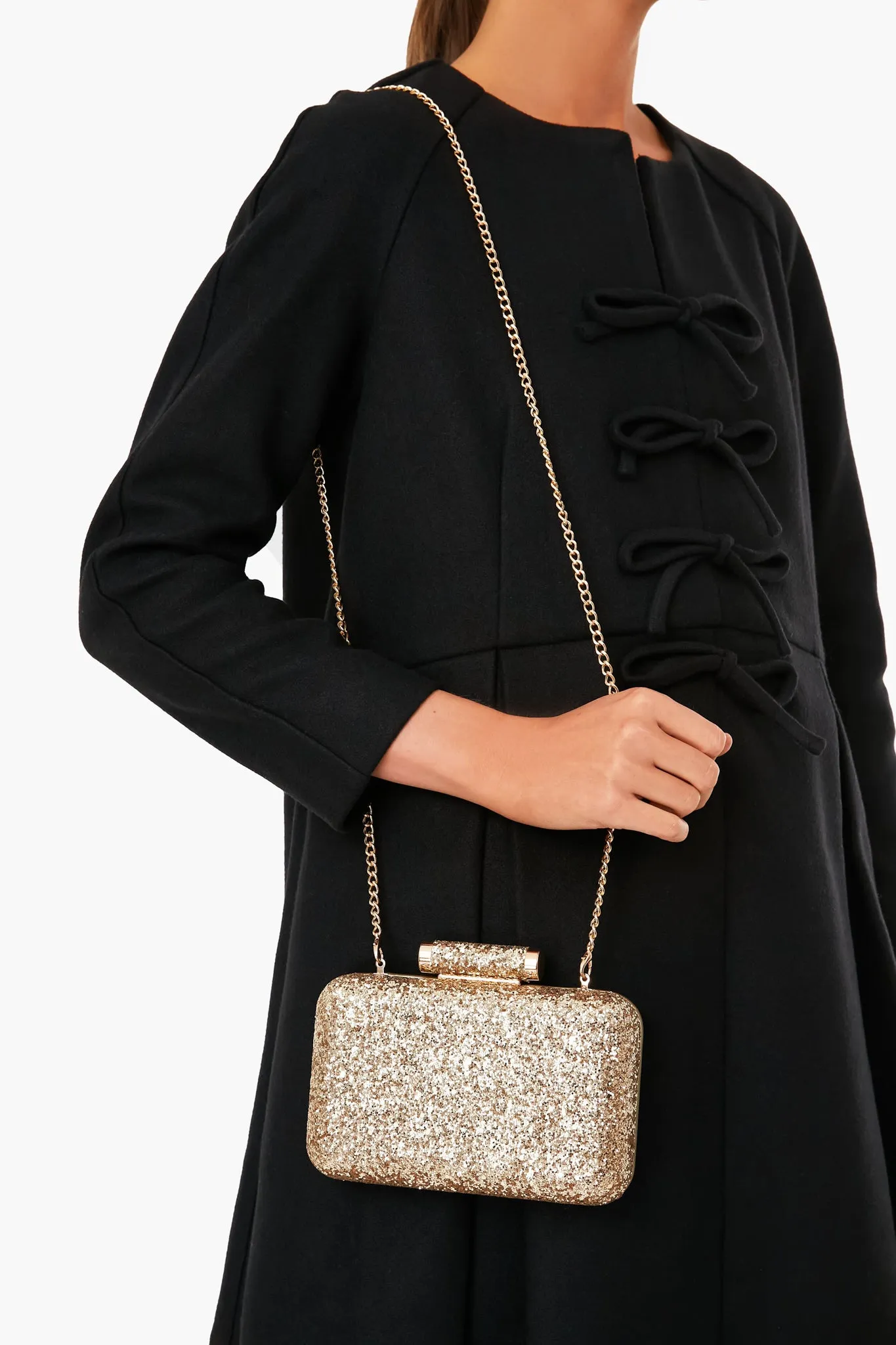 Gold Rosie Glitter Clutch sold by Tuckernuck product image thumbnail 4