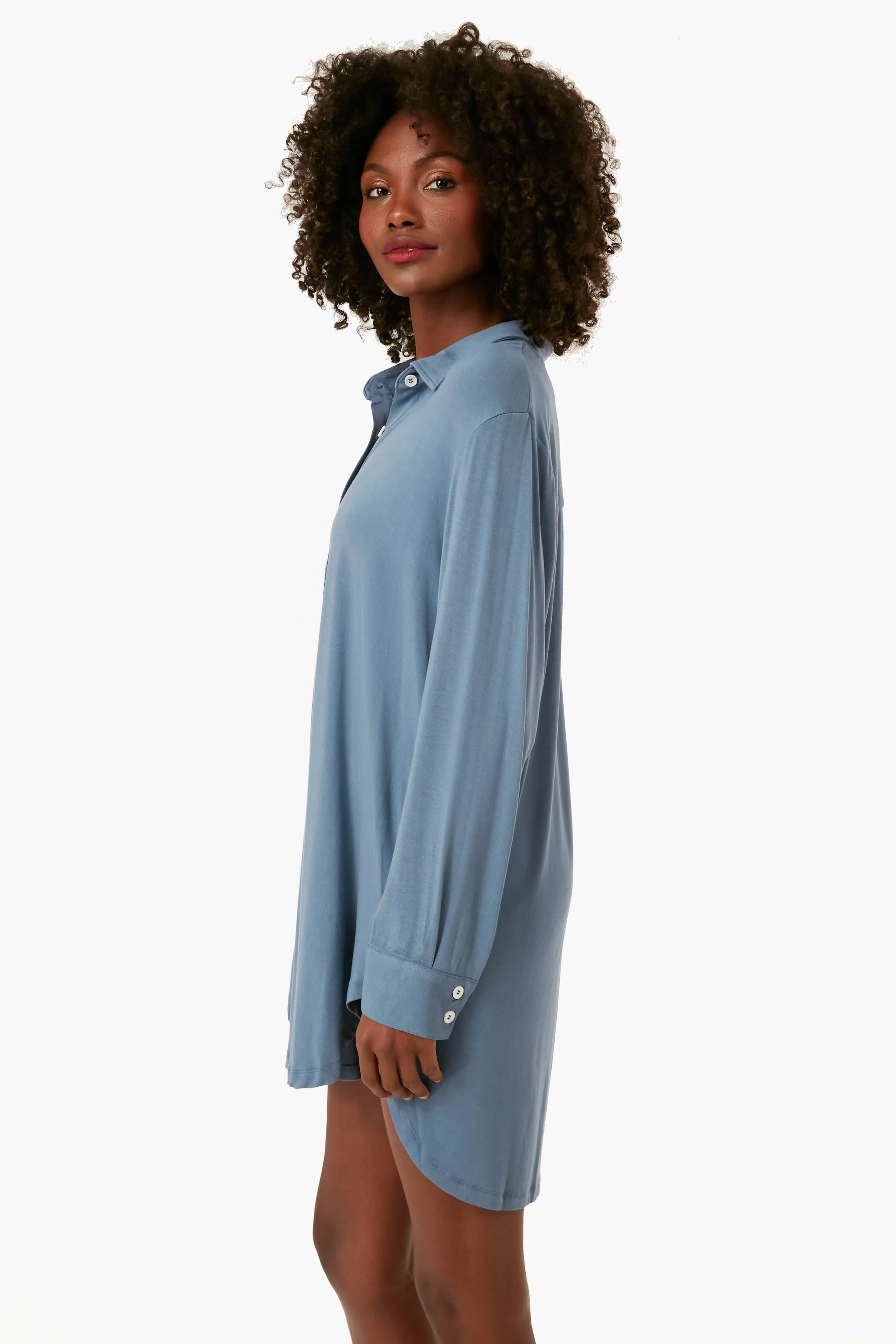 Coastal Blue Gisele Boyfriend Sleepshirt sold by Tuckernuck product image thumbnail 3