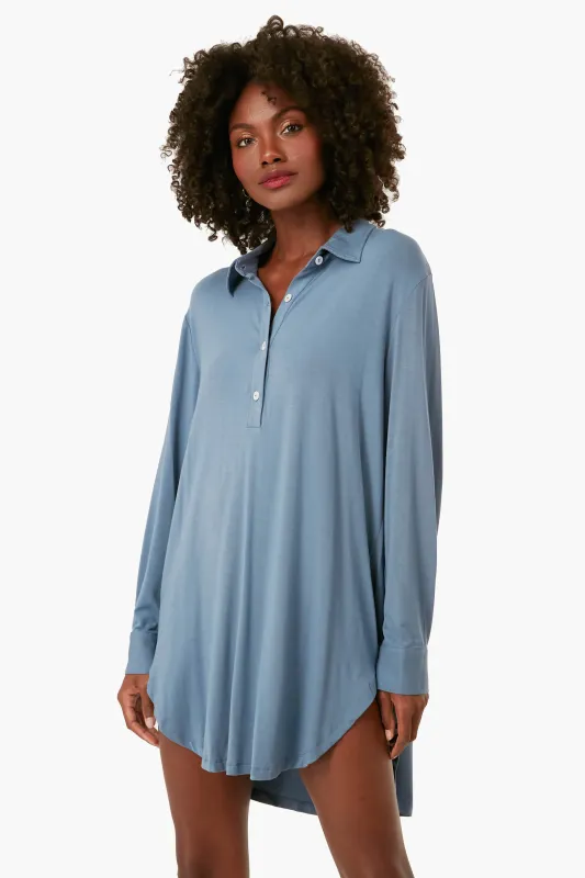 Coastal Blue Gisele Boyfriend Sleepshirt sold by Tuckernuck