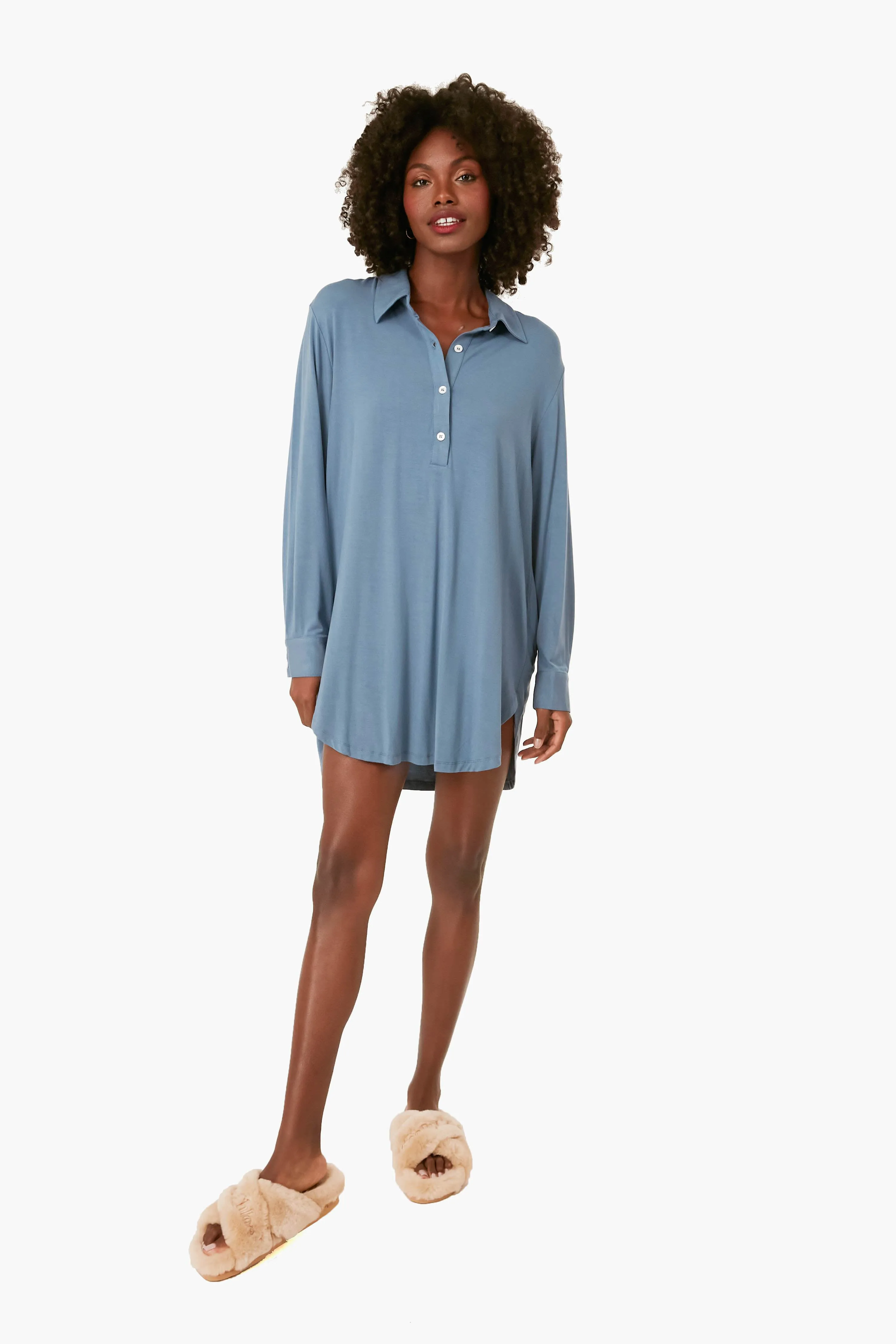 Coastal Blue Gisele Boyfriend Sleepshirt sold by Tuckernuck product image thumbnail 2