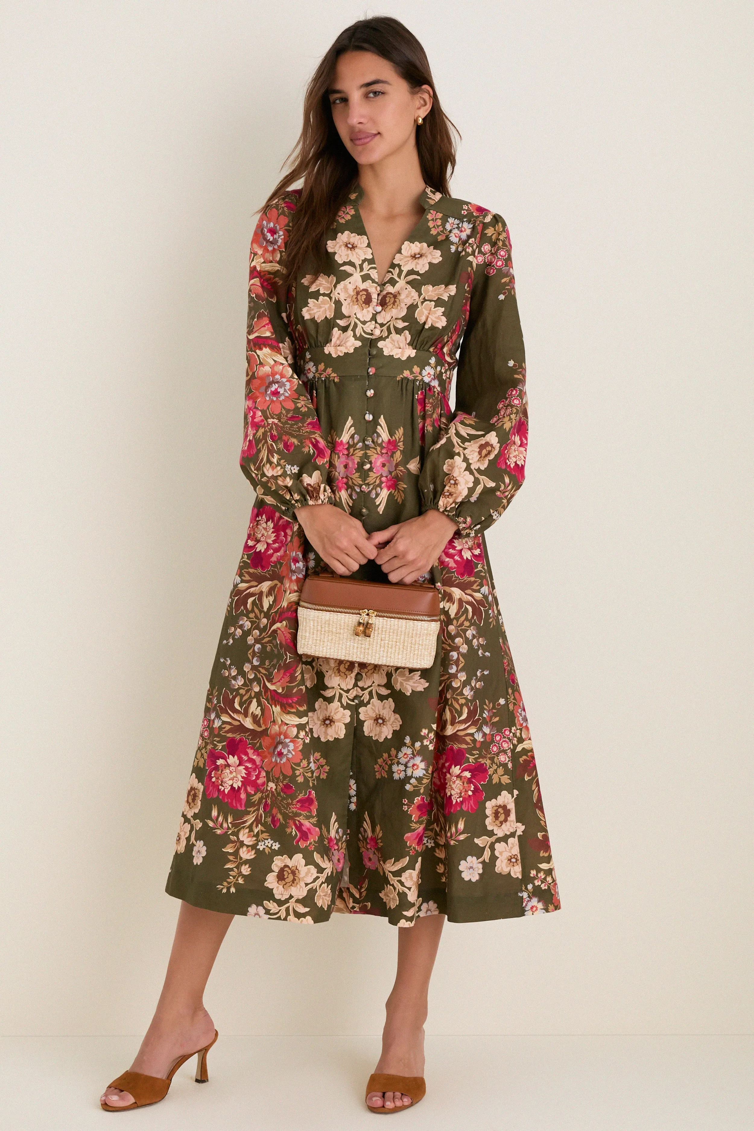 Cognac and Raffia Box Bag sold by Tuckernuck product image thumbnail 4