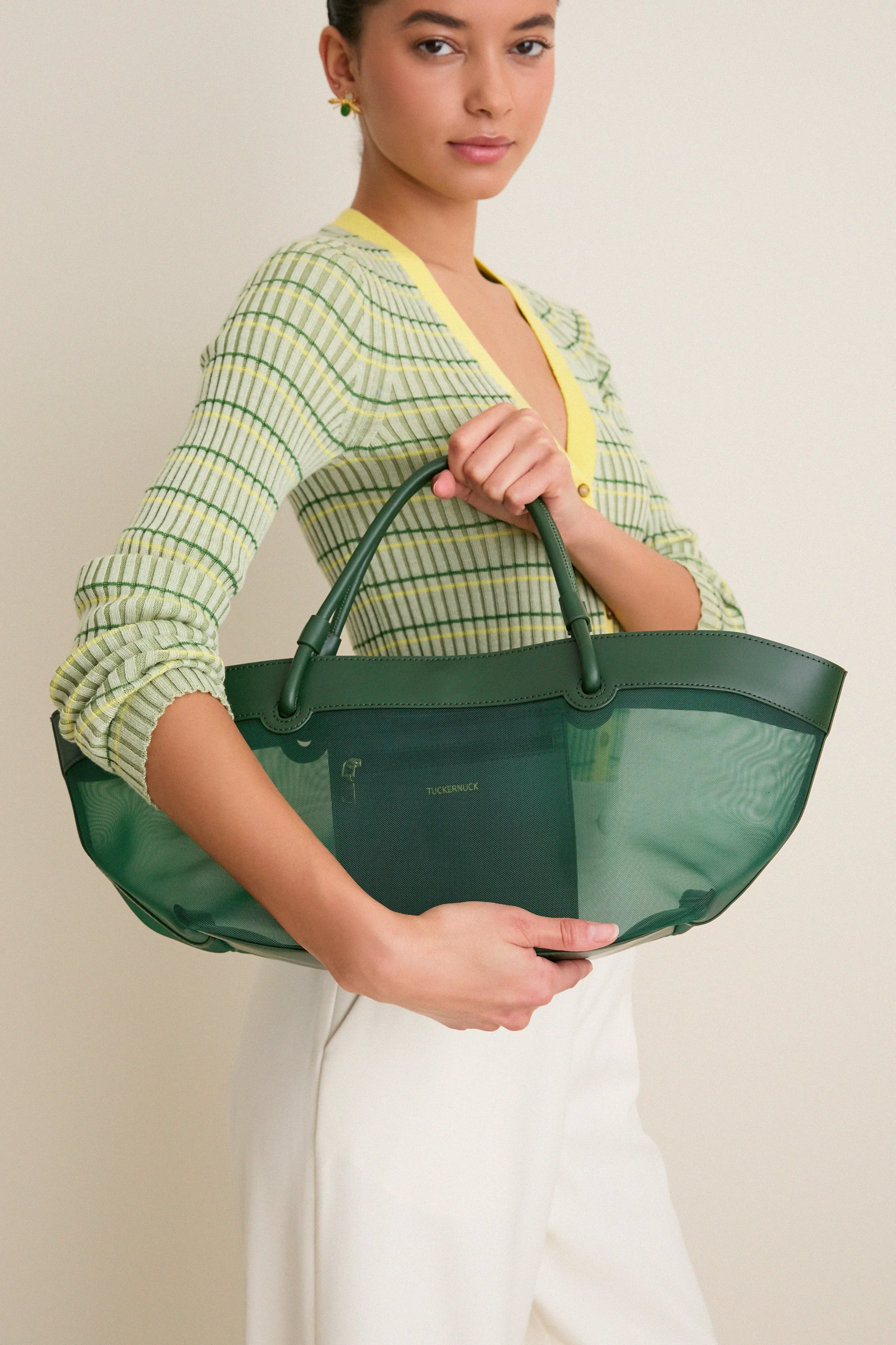 Green Mesh Brett Tote sold by Tuckernuck product image thumbnail 2