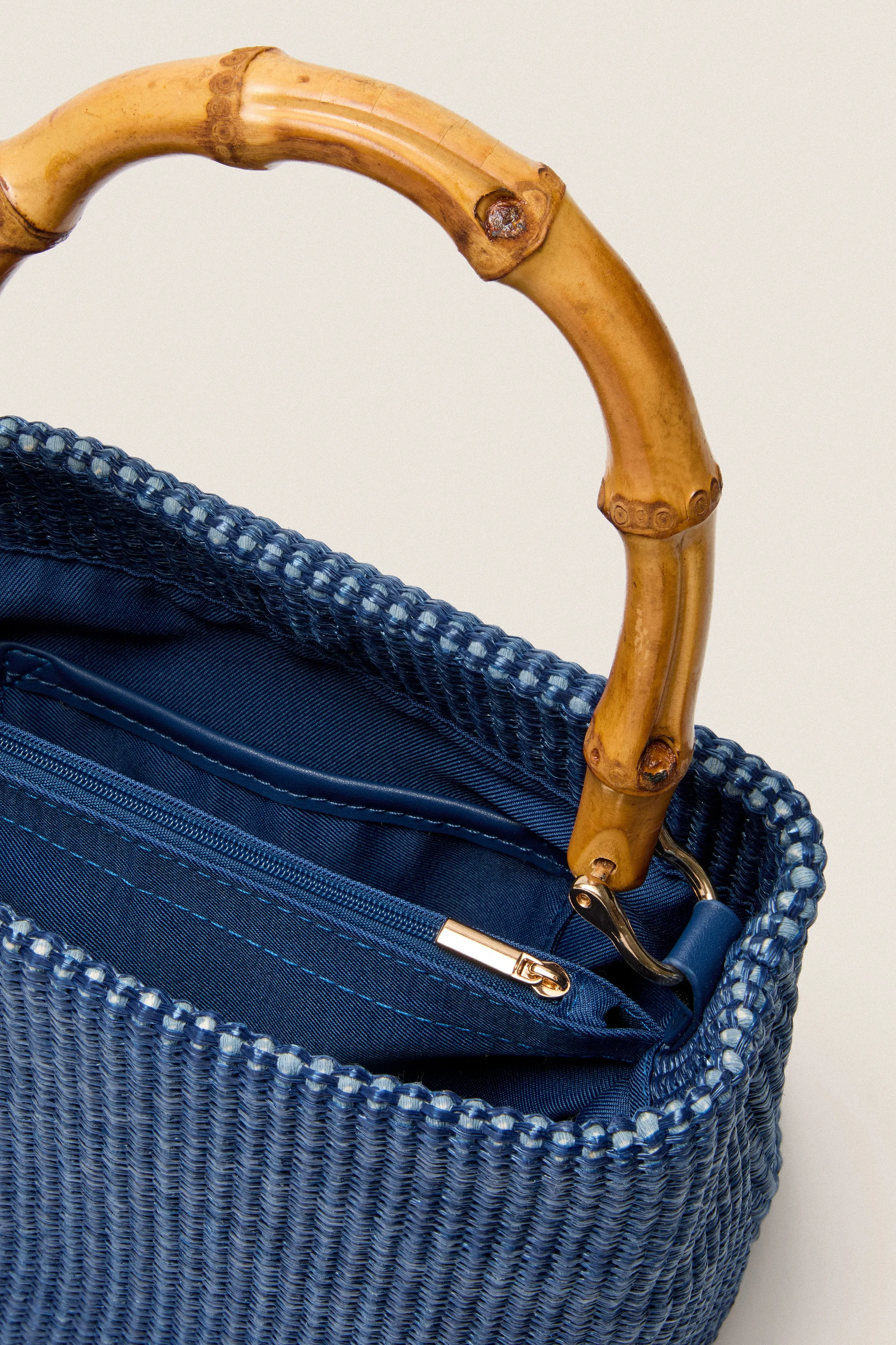 Navy Raffia Audrey Lady bag sold by Tuckernuck product image thumbnail 3