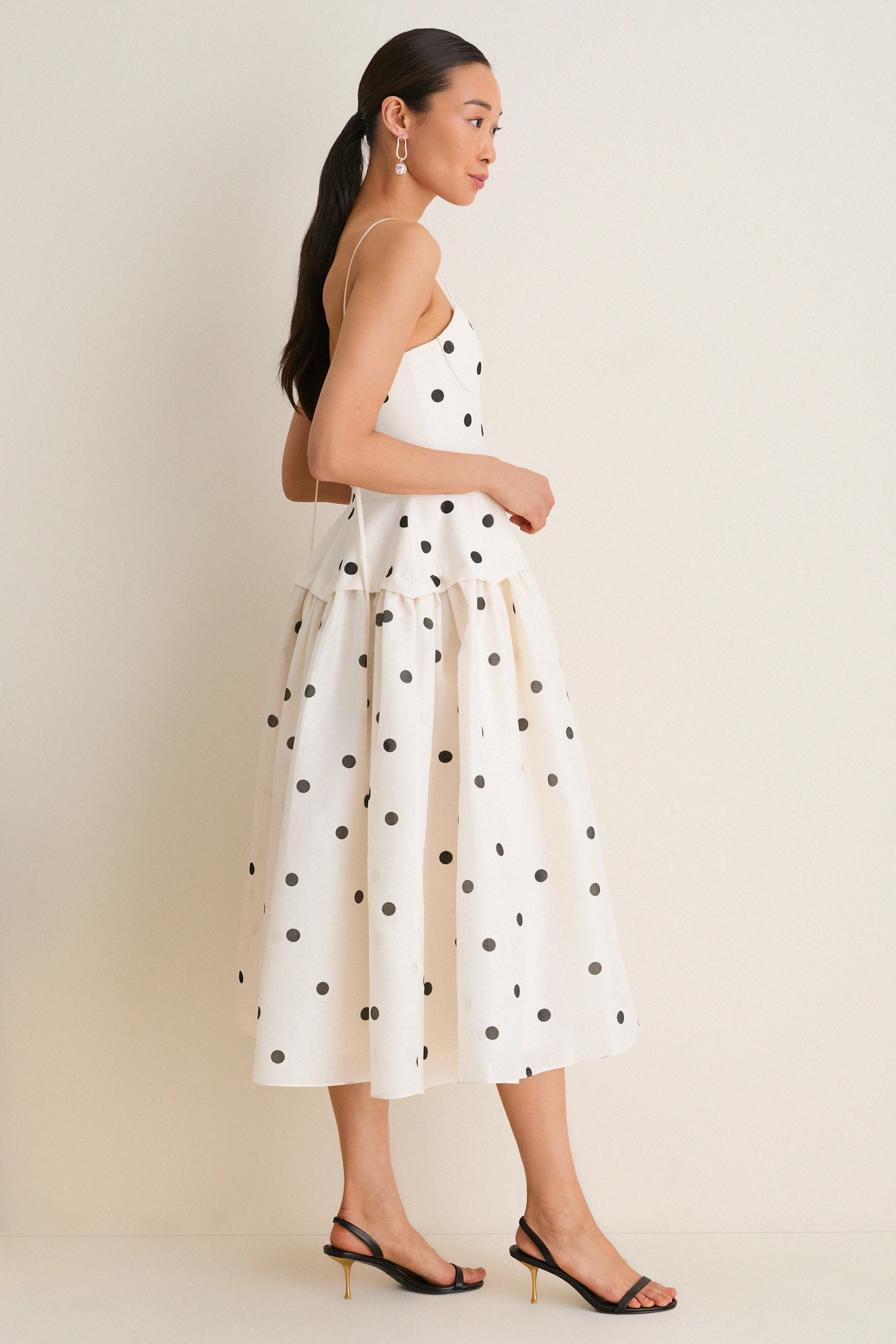 Ivory and Black Parma Dress sold by Tuckernuck product image thumbnail 4