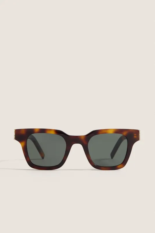 Shiny Medium Havana Monogram Hinge M Sunglasses sold by Tuckernuck