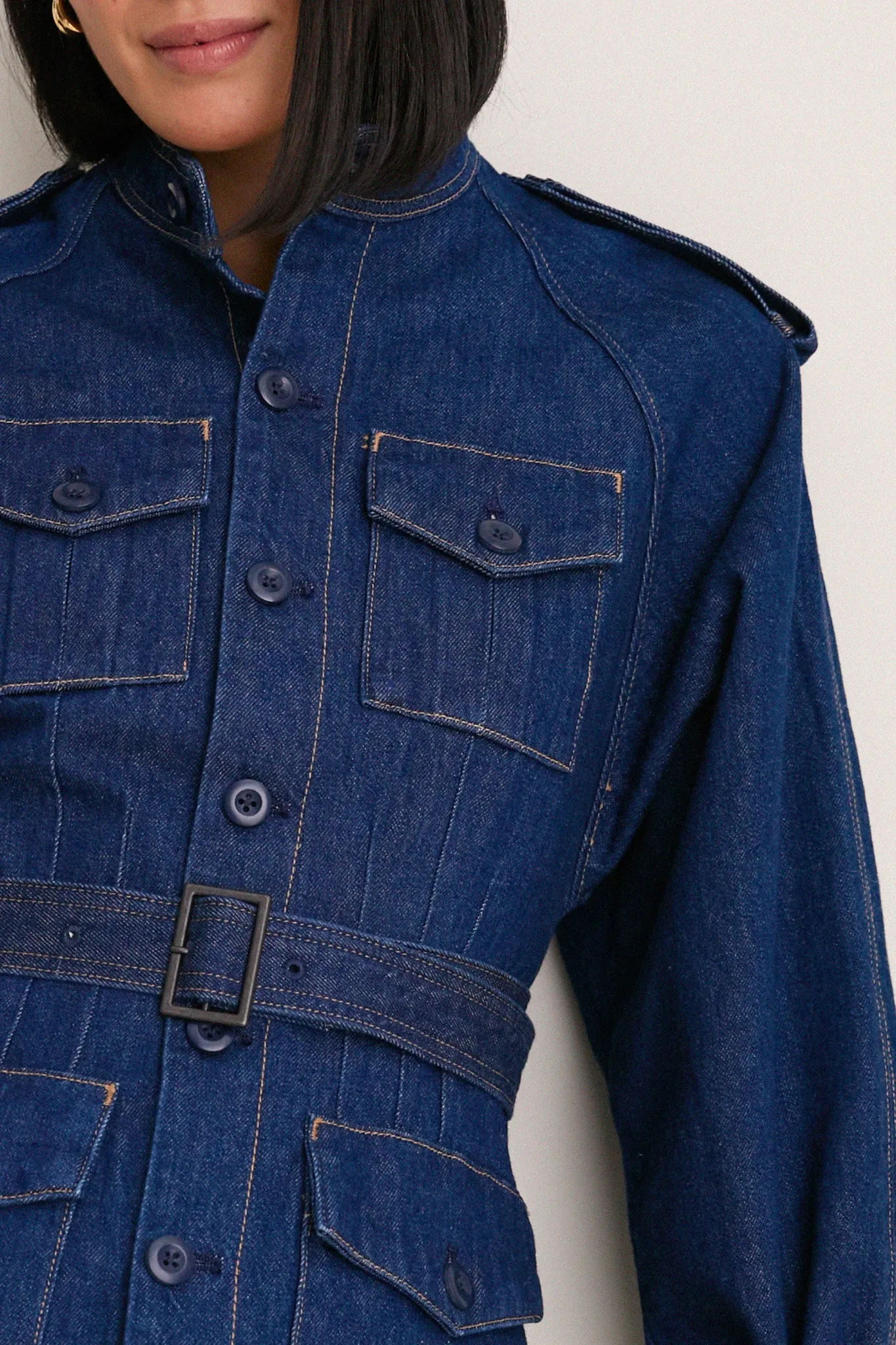 Hillsten Wash Rigid Denim Woven Field Jacket sold by Tuckernuck product image thumbnail 5