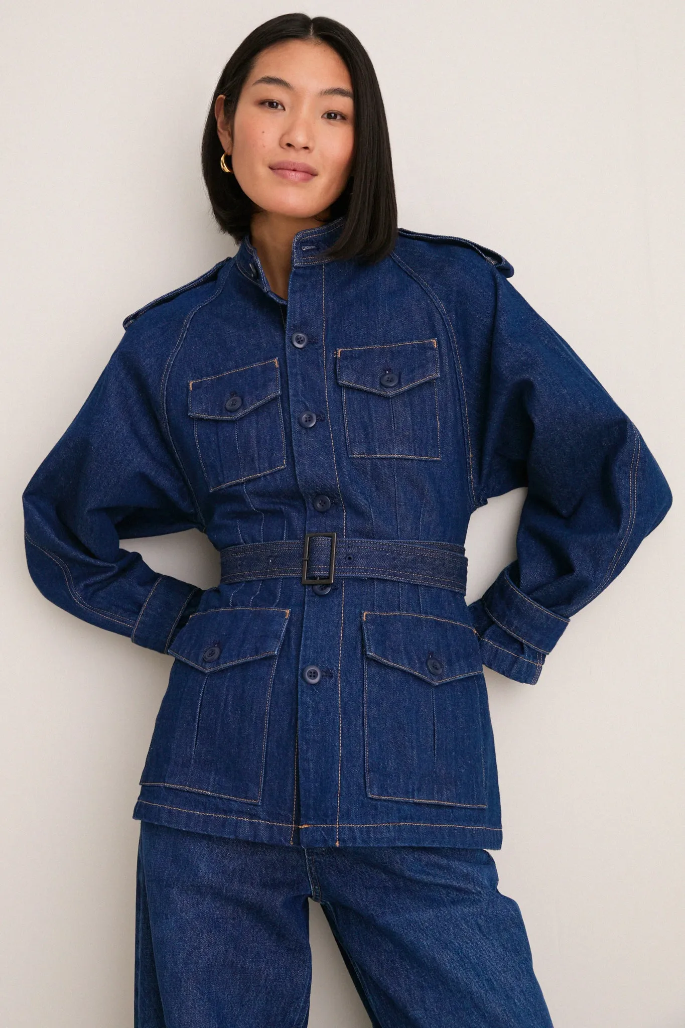 Hillsten Wash Rigid Denim Woven Field Jacket sold by Tuckernuck