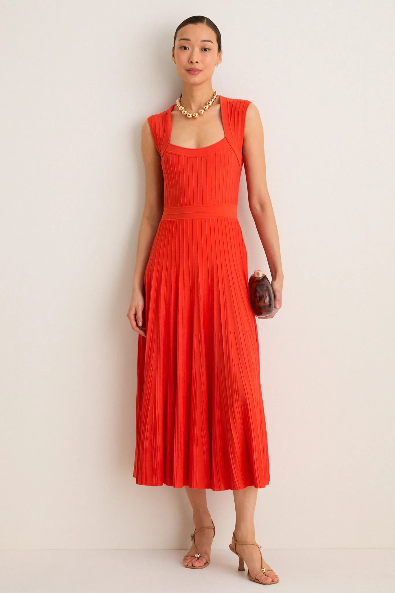 Gold and Red Jasper Large Beaded Metal Ball Necklace sold by Tuckernuck product image thumbnail 4