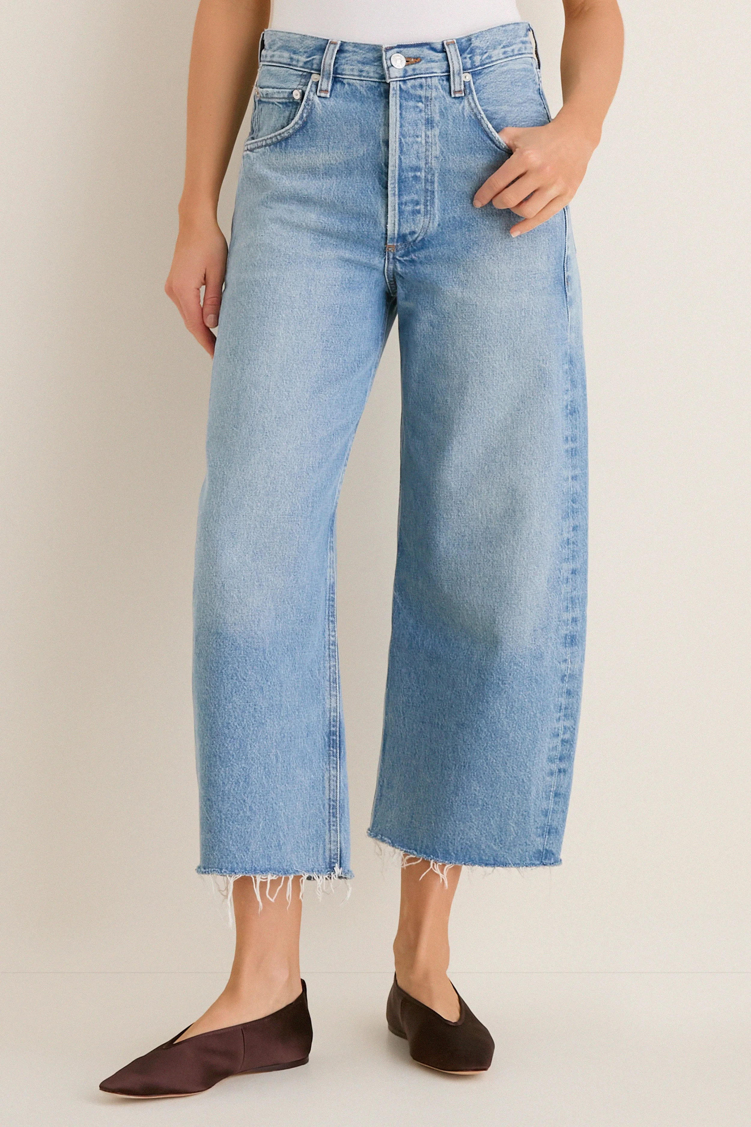 Honour Ayla Raw Hem Crop Jean sold by Tuckernuck