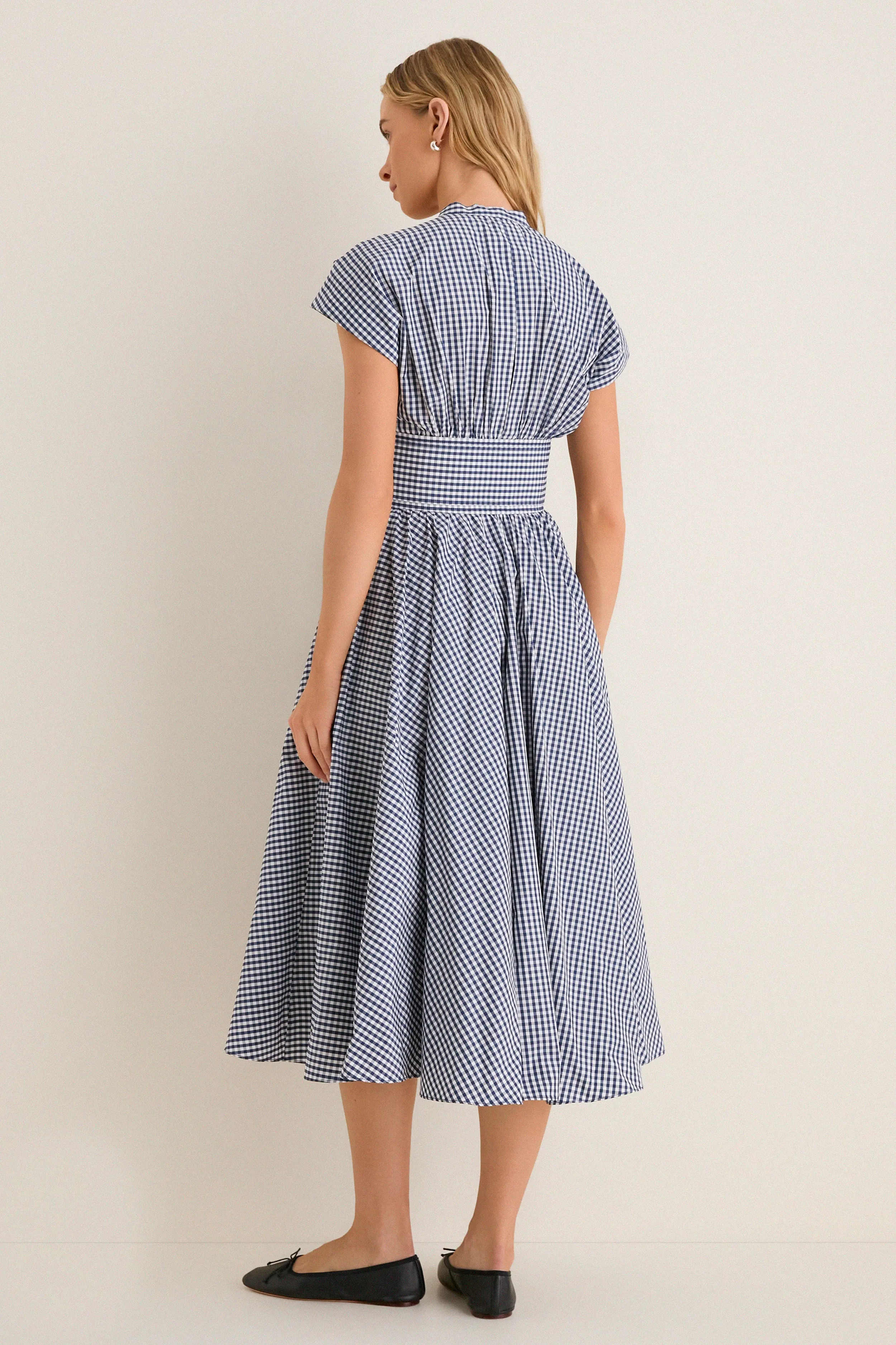 Navy Gingham Riviera Dress sold by Tuckernuck product image thumbnail 4