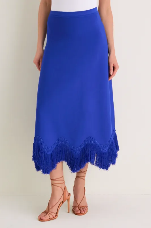 Cobalt Paulina Skirt made by Ulla Johnson