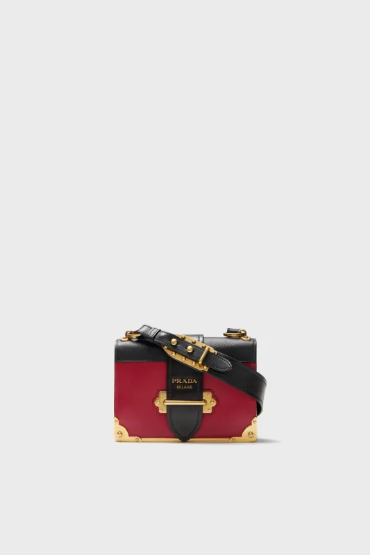 PRADA Red Cahier Crossbody Bag sold by Tuckernuck