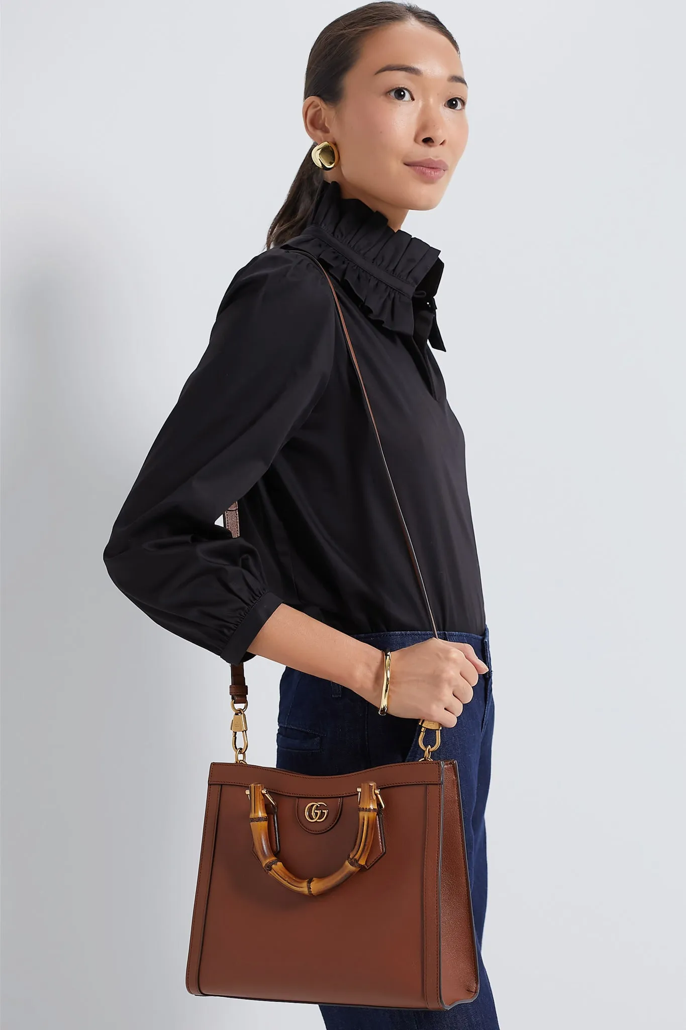 GUCCI Brown Bamboo Diana 2 Way Handbag sold by Tuckernuck product image thumbnail 3