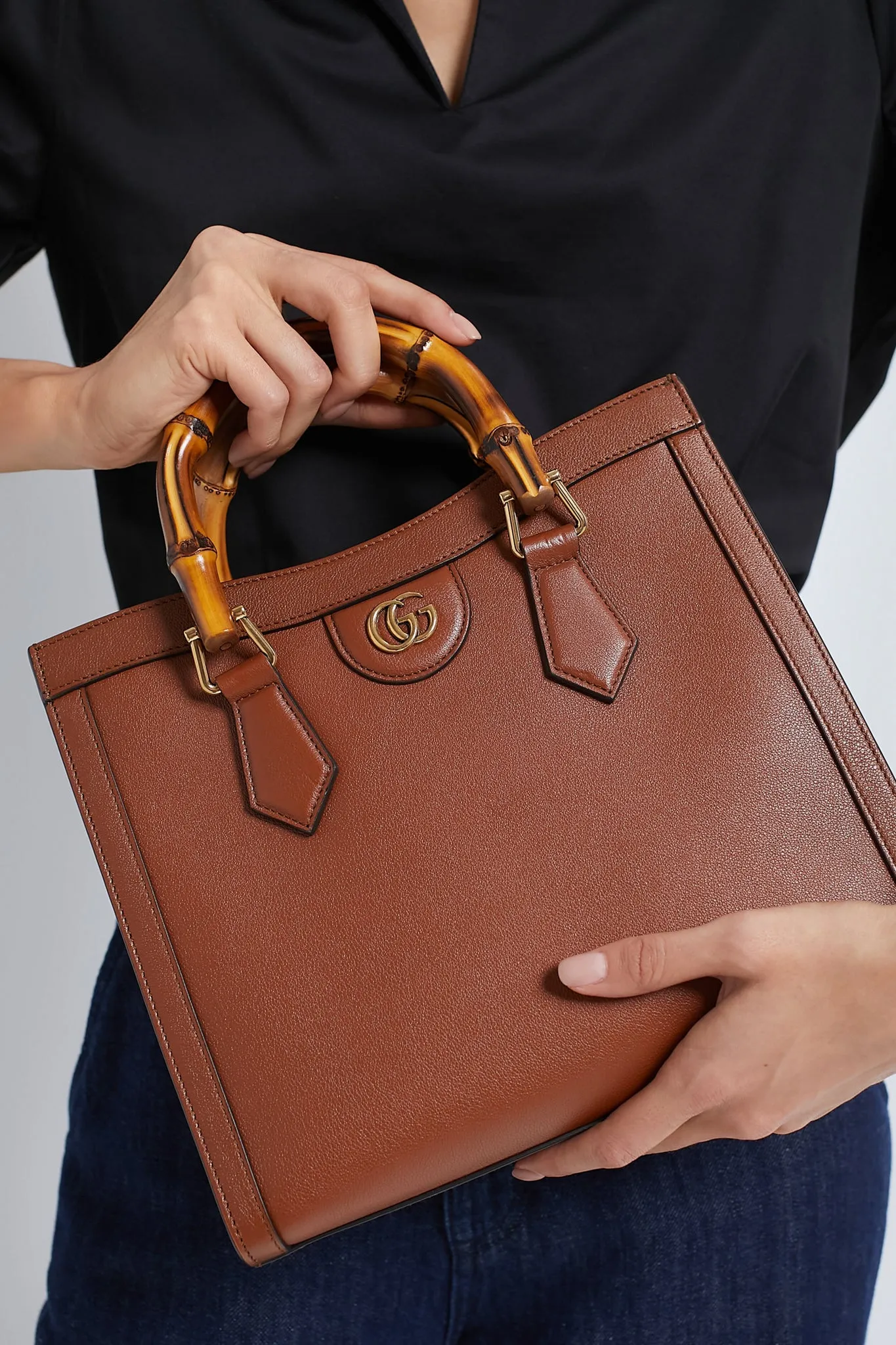 GUCCI Brown Bamboo Diana 2 Way Handbag sold by Tuckernuck product image thumbnail 4