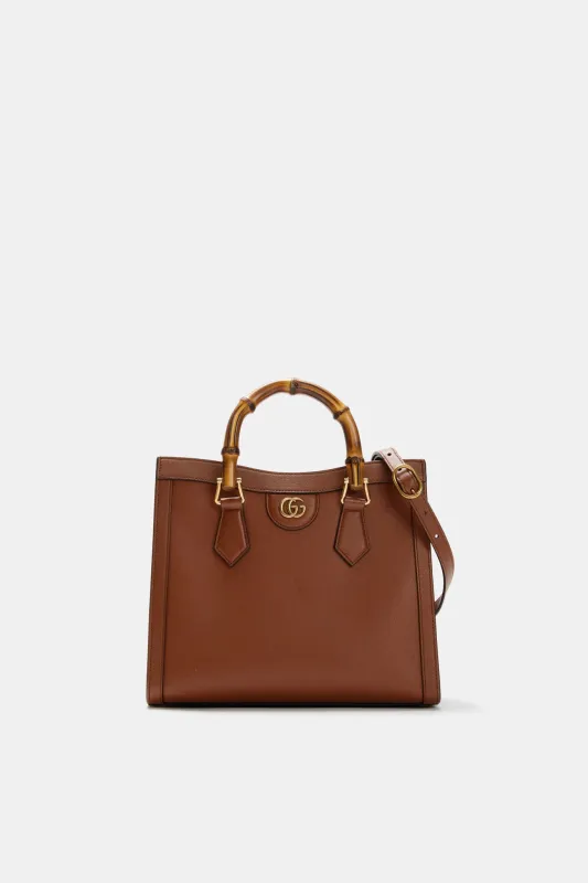 GUCCI Brown Bamboo Diana 2 Way Handbag made by Tuckernuck